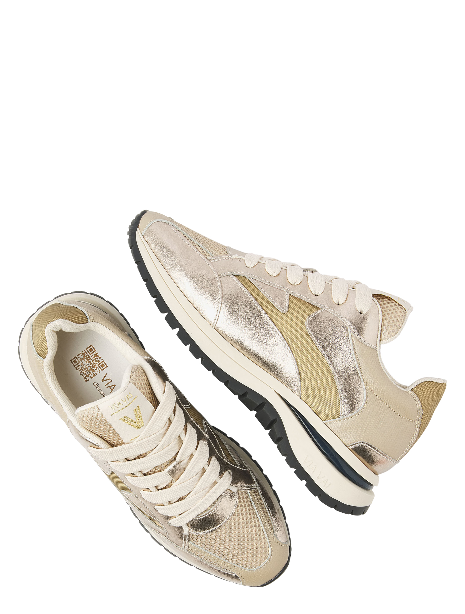 VIA VAI - Usher Riggs 62343 03-800 Gold - Sneakers - Dames - Lage Sneakers - 50079_53_4