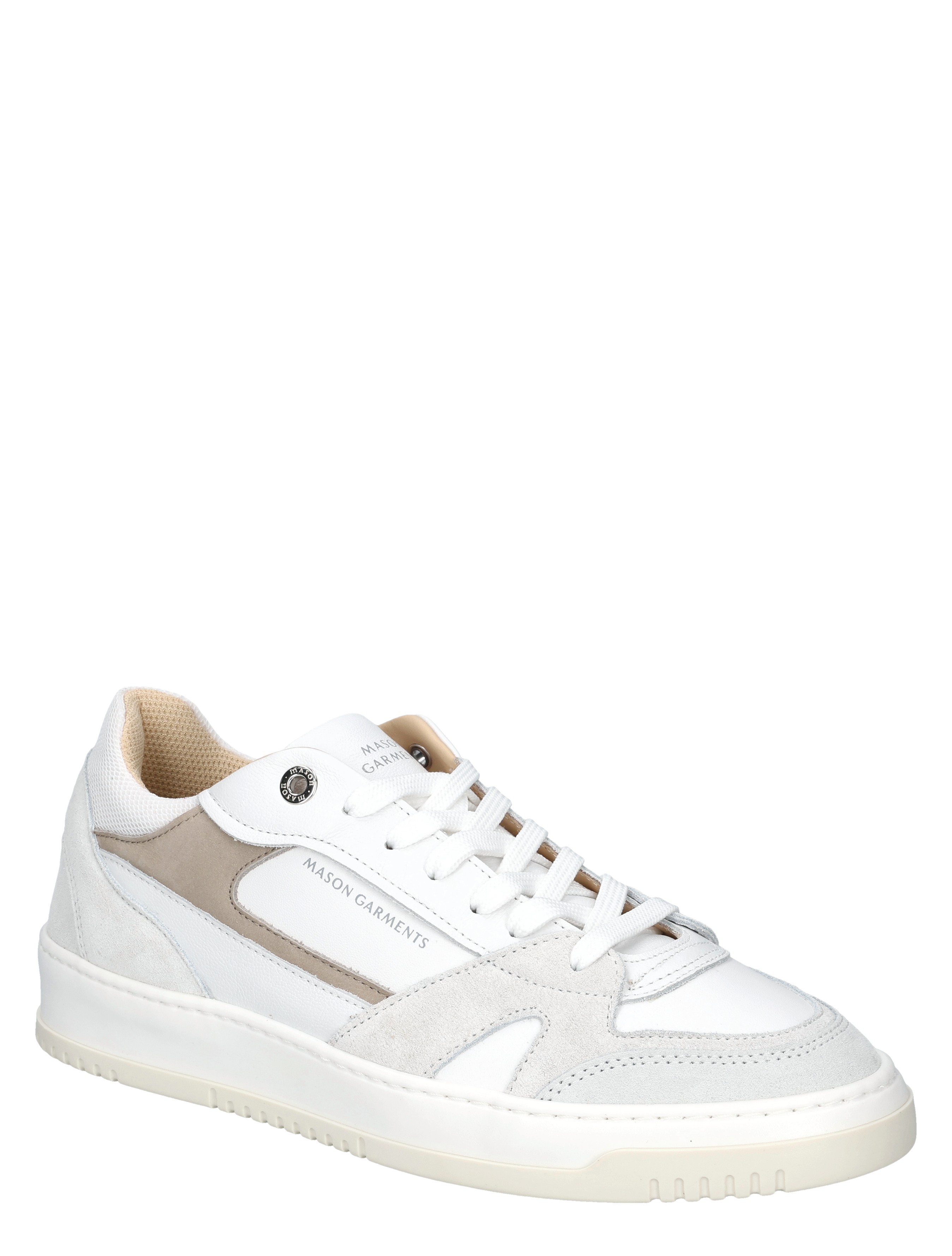 sneaker, witte schoen, lederlook, tennis, veters