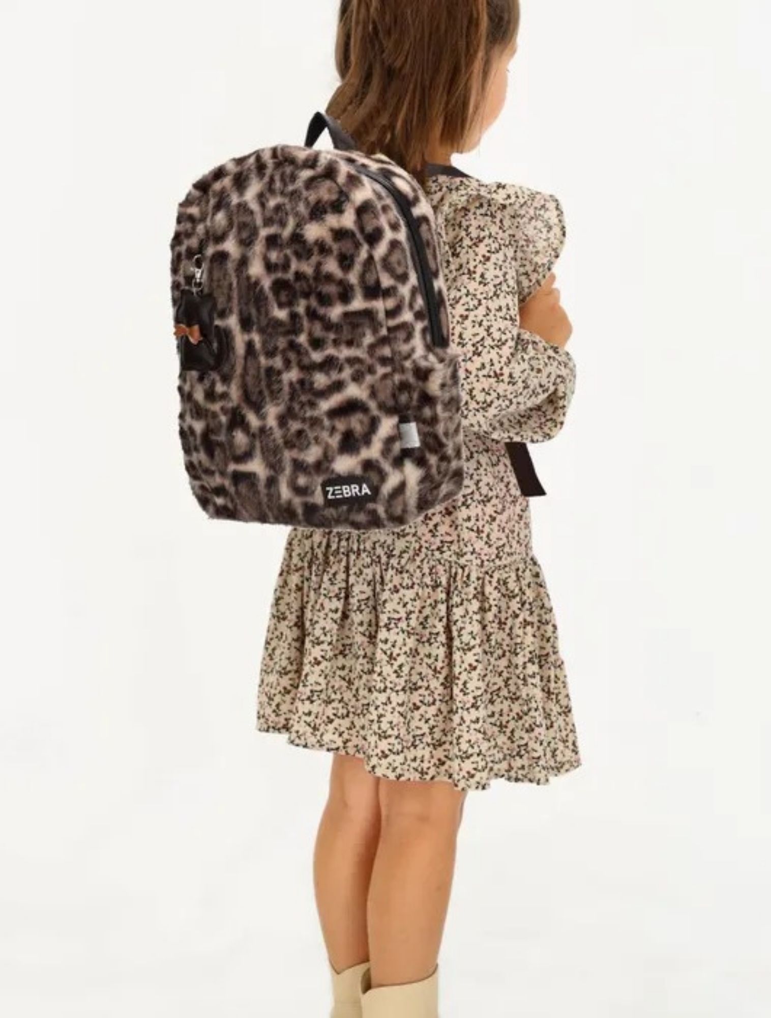 rugzak, leopardprint, rugzak met knip, kinderen, kinderrugzak