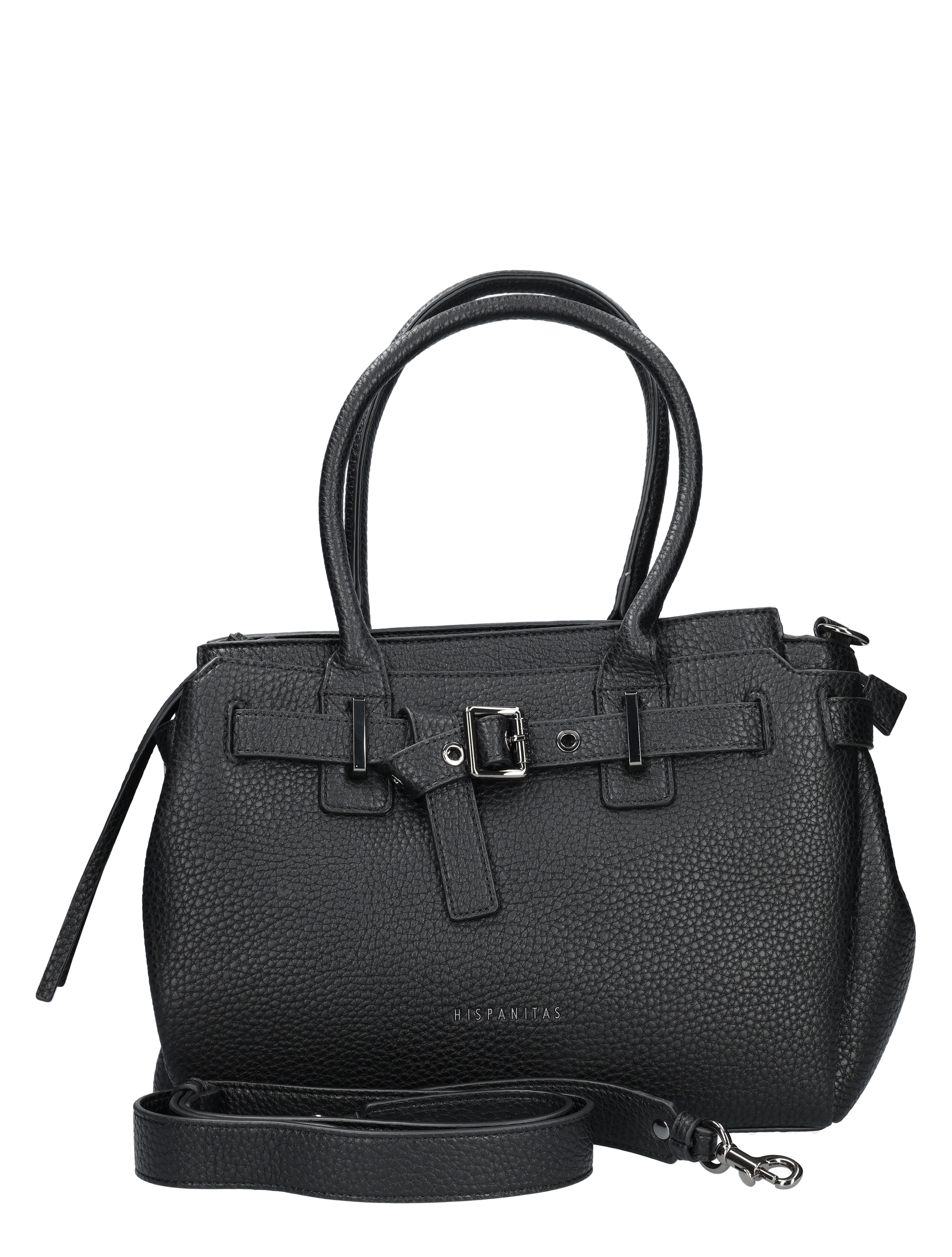 Hispanitas - BI254146 Grained Black - Dames - Schoudertassen - 48964_11_3