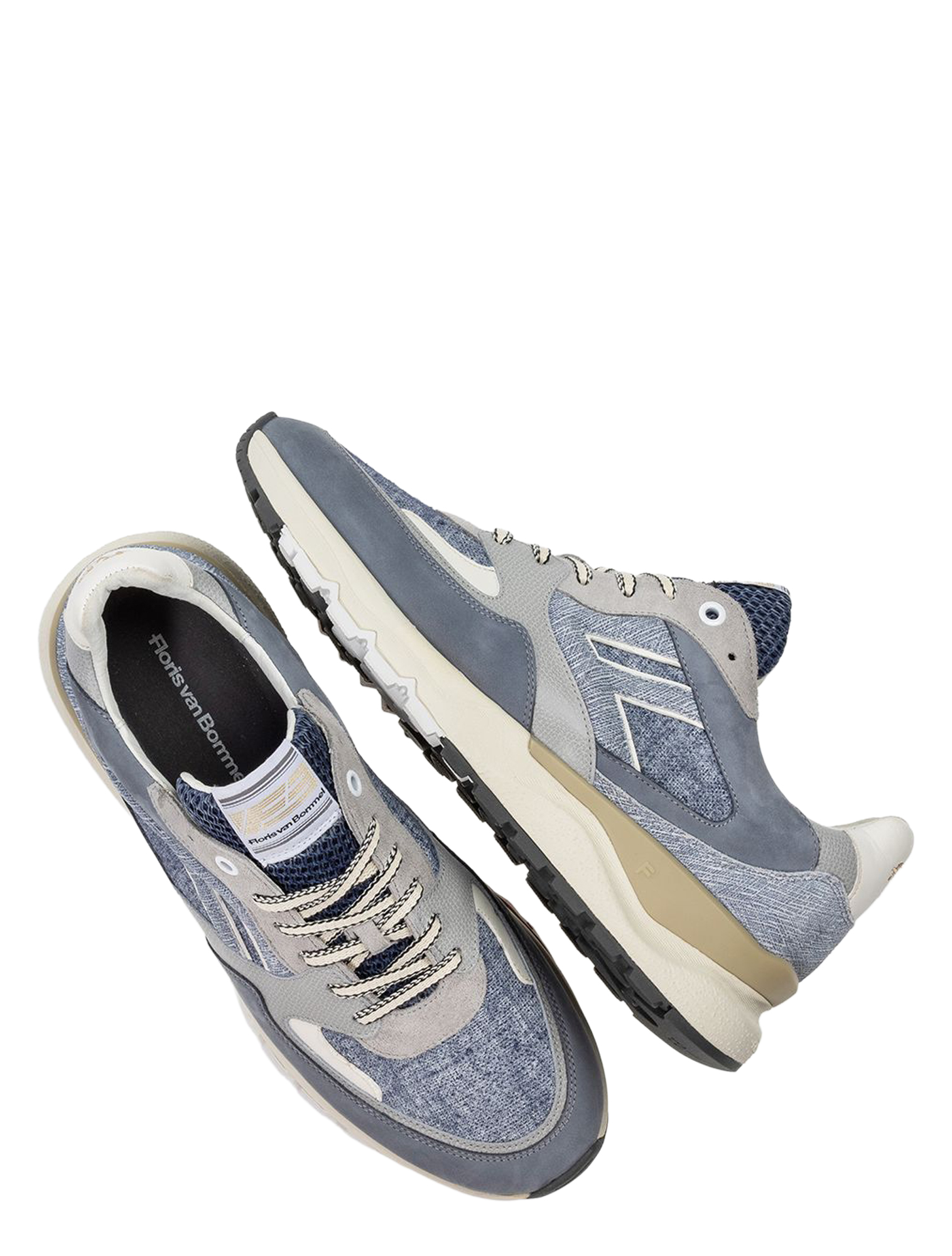 Floris van Bommel - De Treener 10154 01.38 Light Blue G+Wijdte - Heren - Lage Sneakers - Sneakers - 51415_03_3