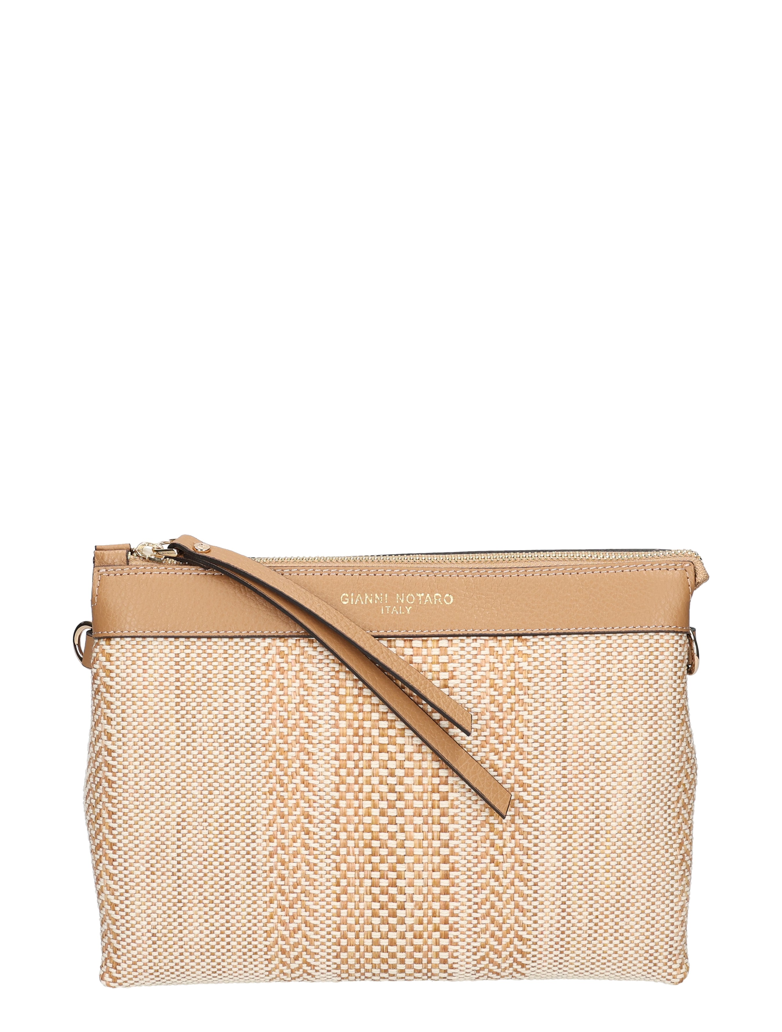 Carol J - 265 Rafia Bicolor Naturel - Dames - Schoudertassen - 50698_27_1