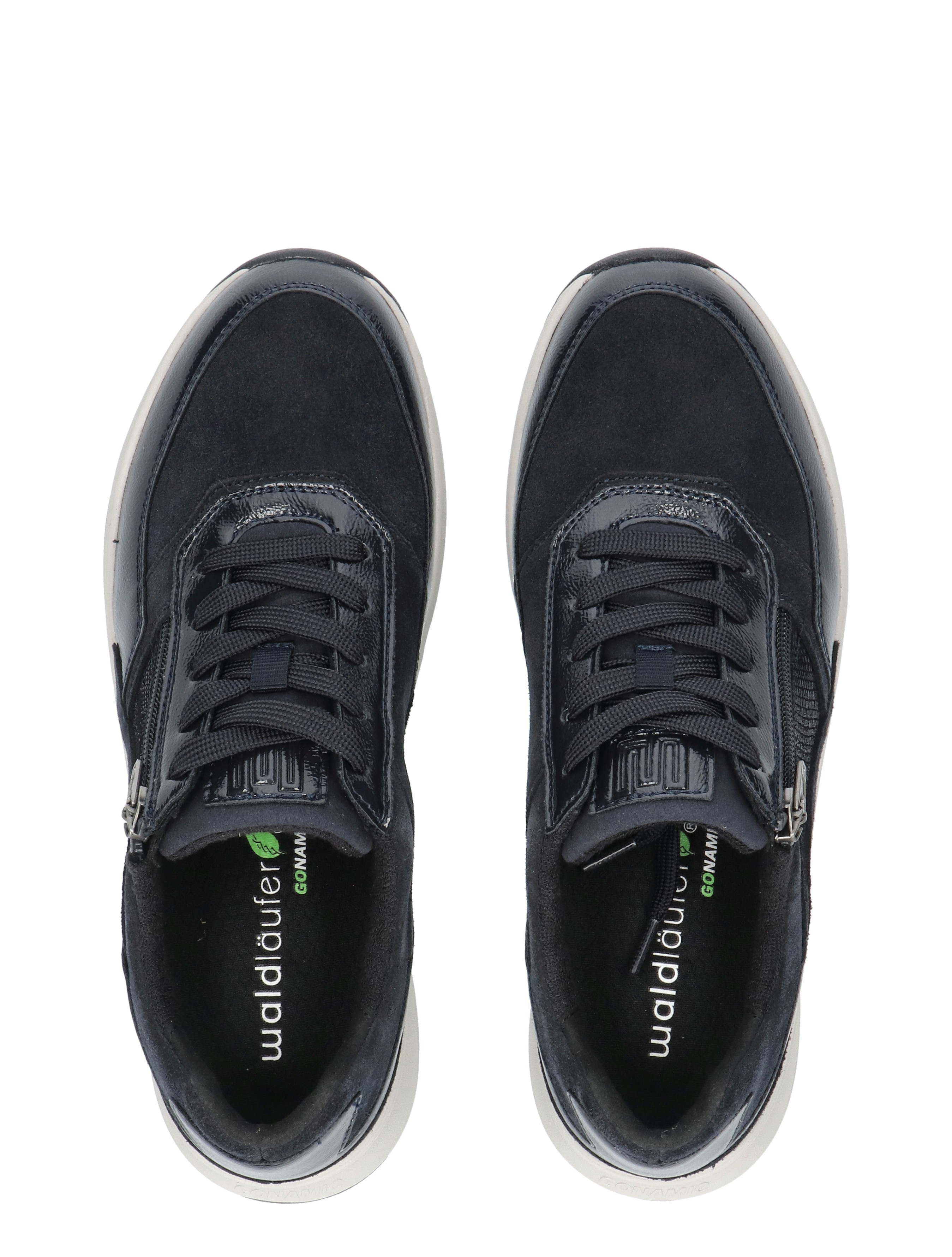 sneakers, laced shoes, donkerblauw, nep maat, zachte zool