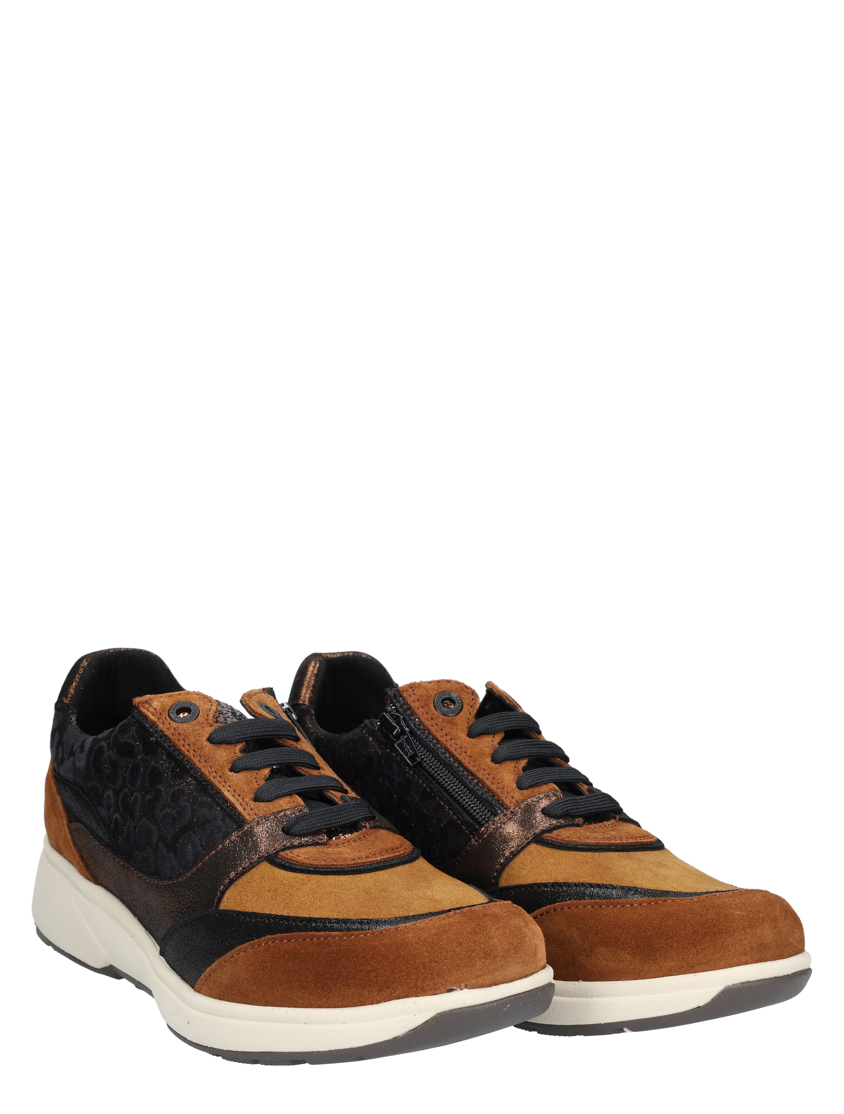 Xsensible - 30229.2 370 Cognac Combi H-Wijdte - Dames - Veterschoenen - Casual Veterschoenen - 49411_02_5
