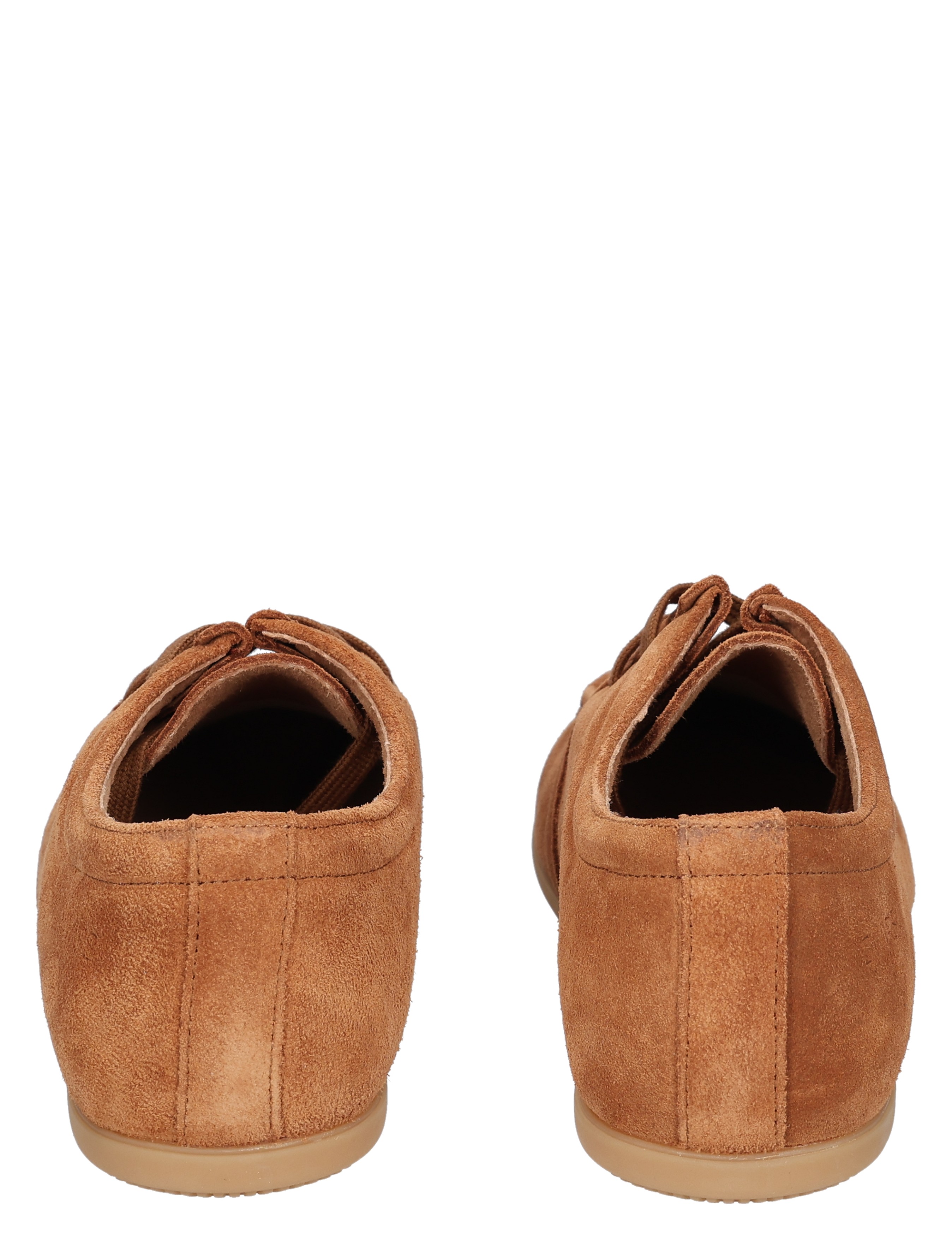 suede, bruin, enkellaars, casual-schoenen, achterkant
