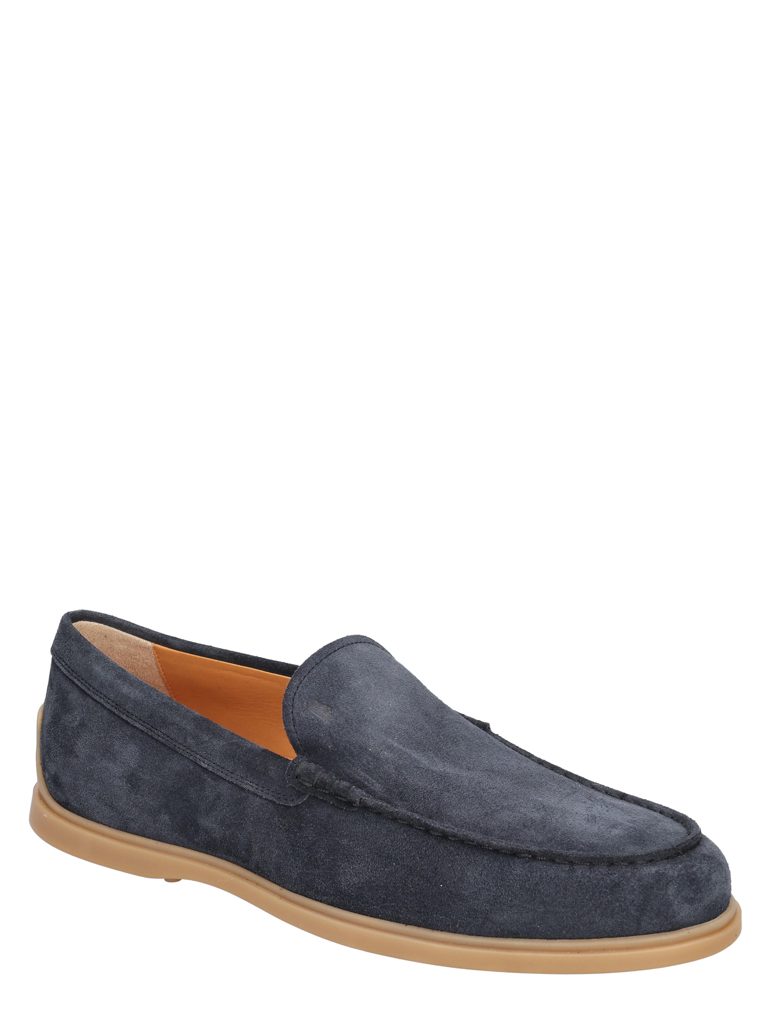 Tods - Slipper Loafer in Suede U805 Blue - Heren - Loafers - 49666_33_3