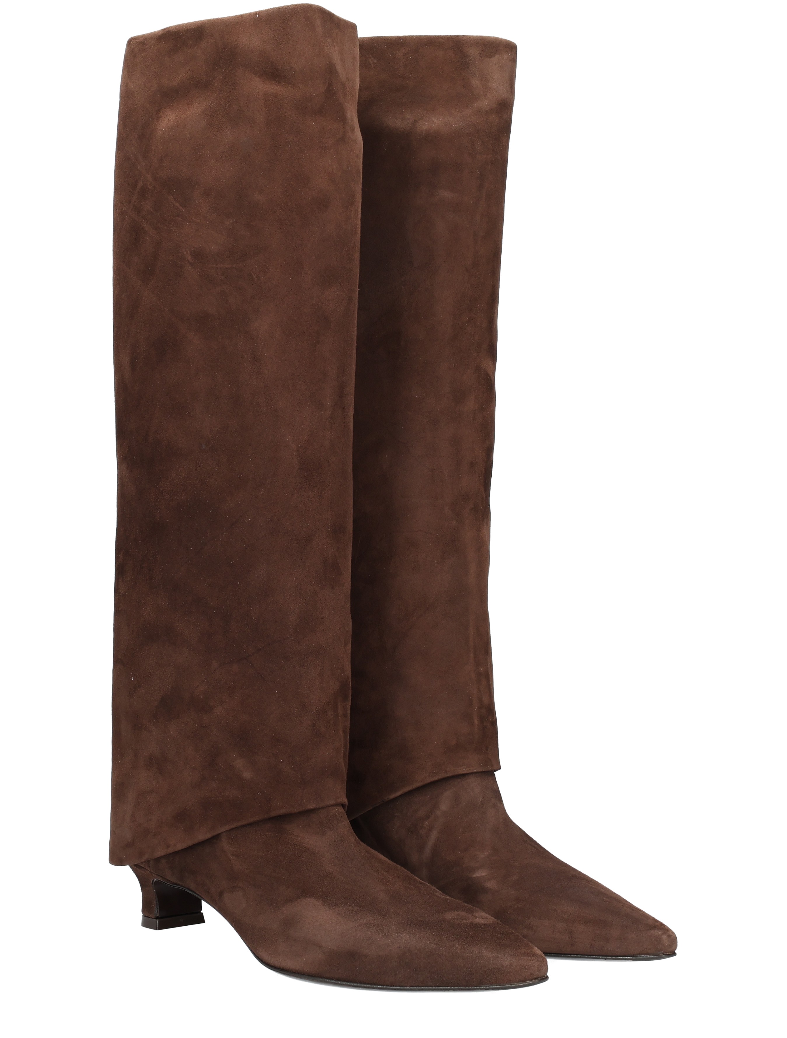 Julie Dee - BR301 Camoscio 28 Moro - Dames - Boots - Lange Laarzen - 49182_22_5