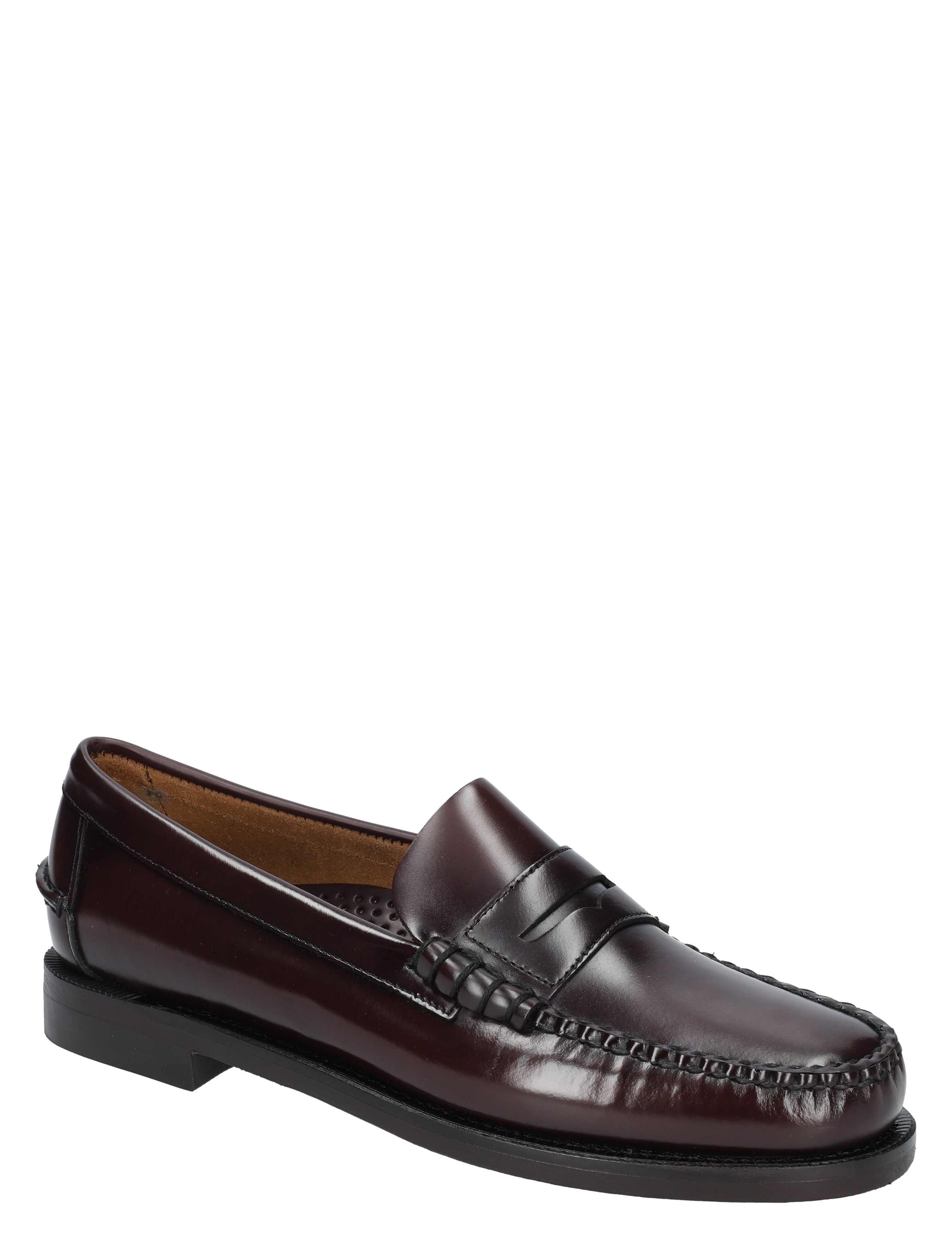 luxe, loafer, donkergroen, bruine leer, mocassin