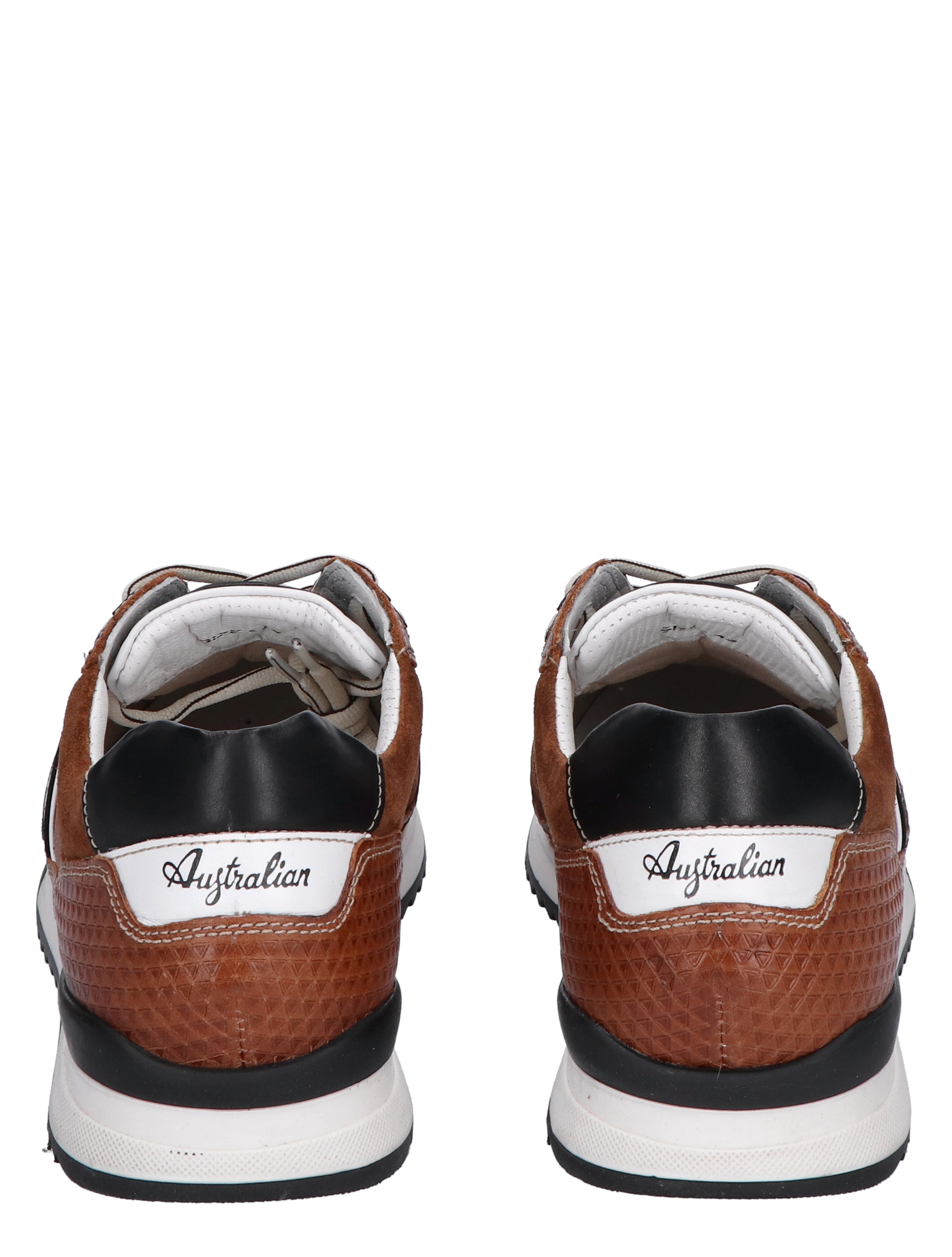 Australian - Filmon Cognac Combi G-Wijdte - Heren - Veterschoenen - Casual Veterschoenen - Lage Sneakers - Sneakers - 44113_22_6