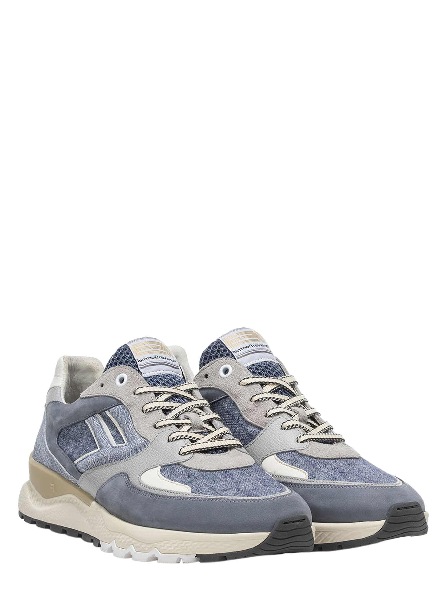 Floris van Bommel - De Treener 10154 01.38 Light Blue G+Wijdte - Heren - Lage Sneakers - Sneakers - 51415_03_2