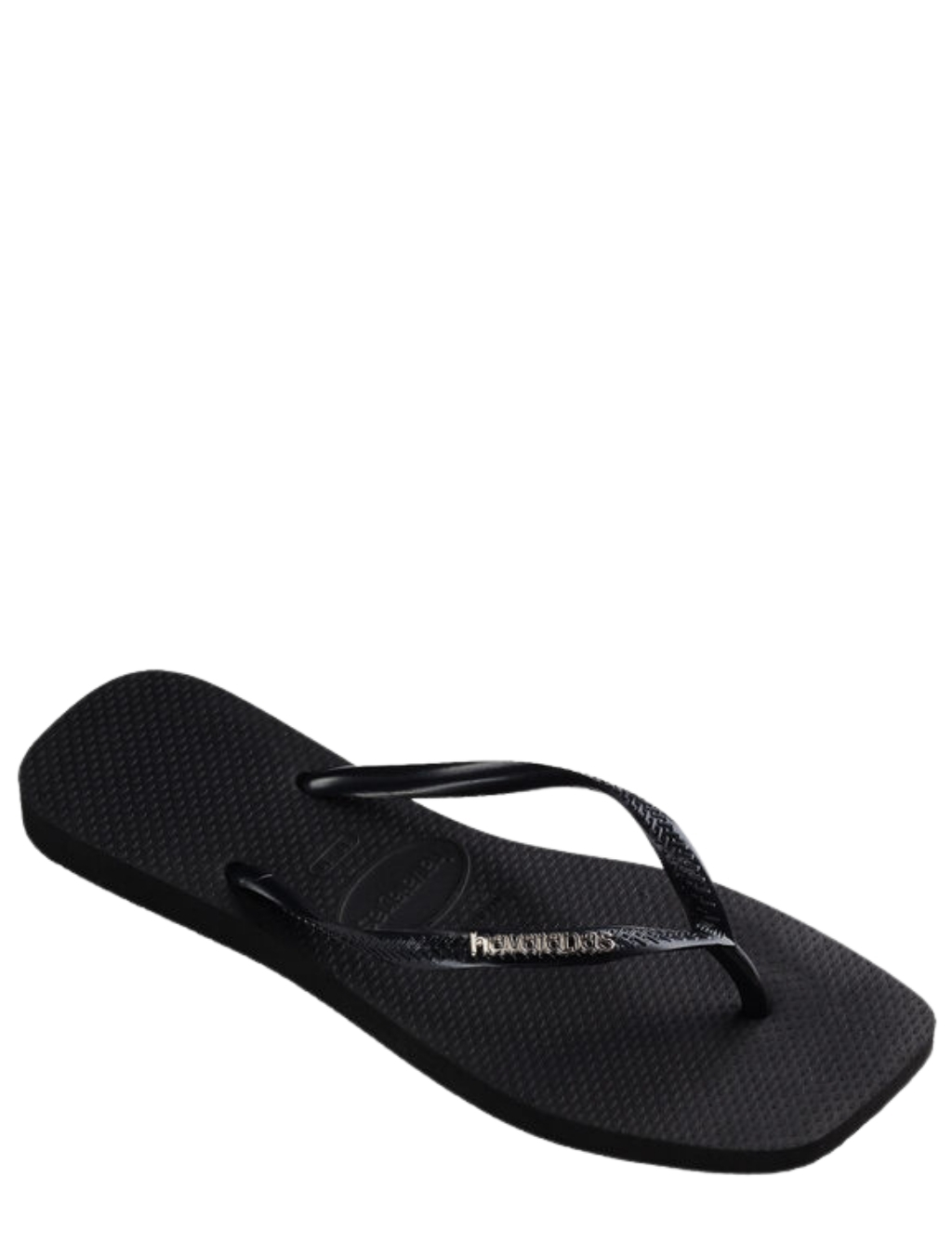 Havaianas - Square Logo Metallic Black Silver - Dames - Slippers - 47232_11_3