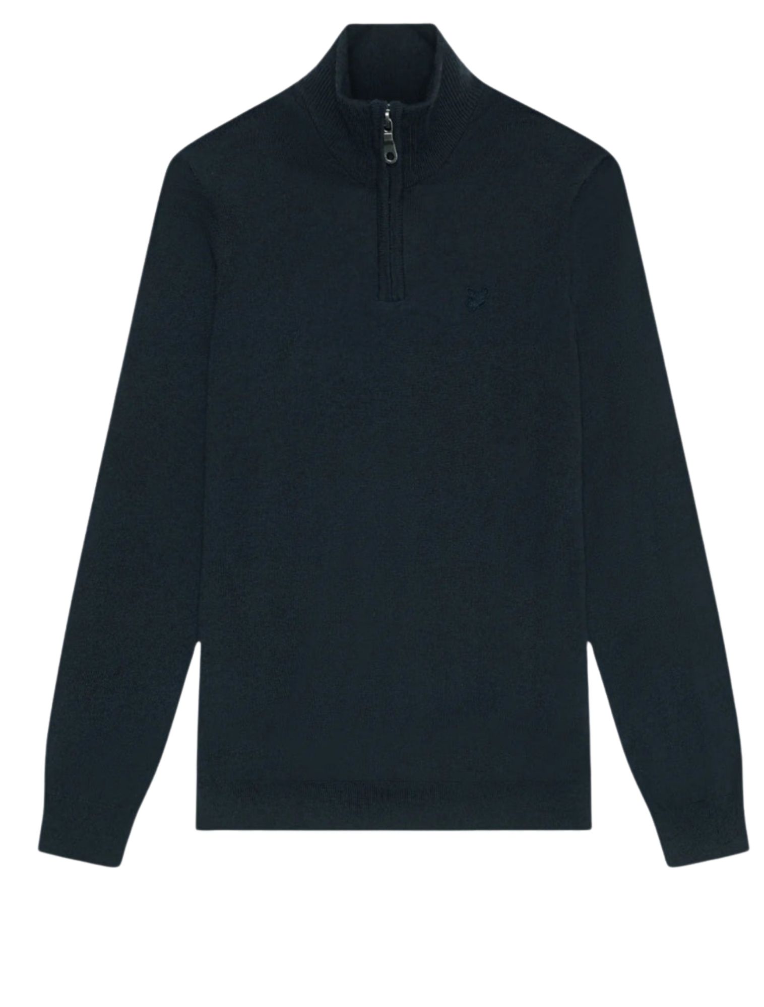 Lyle and Scott - Tonal Merino Zip Dark Navy - Heren - Truien & Sweaters - 48540_33_1