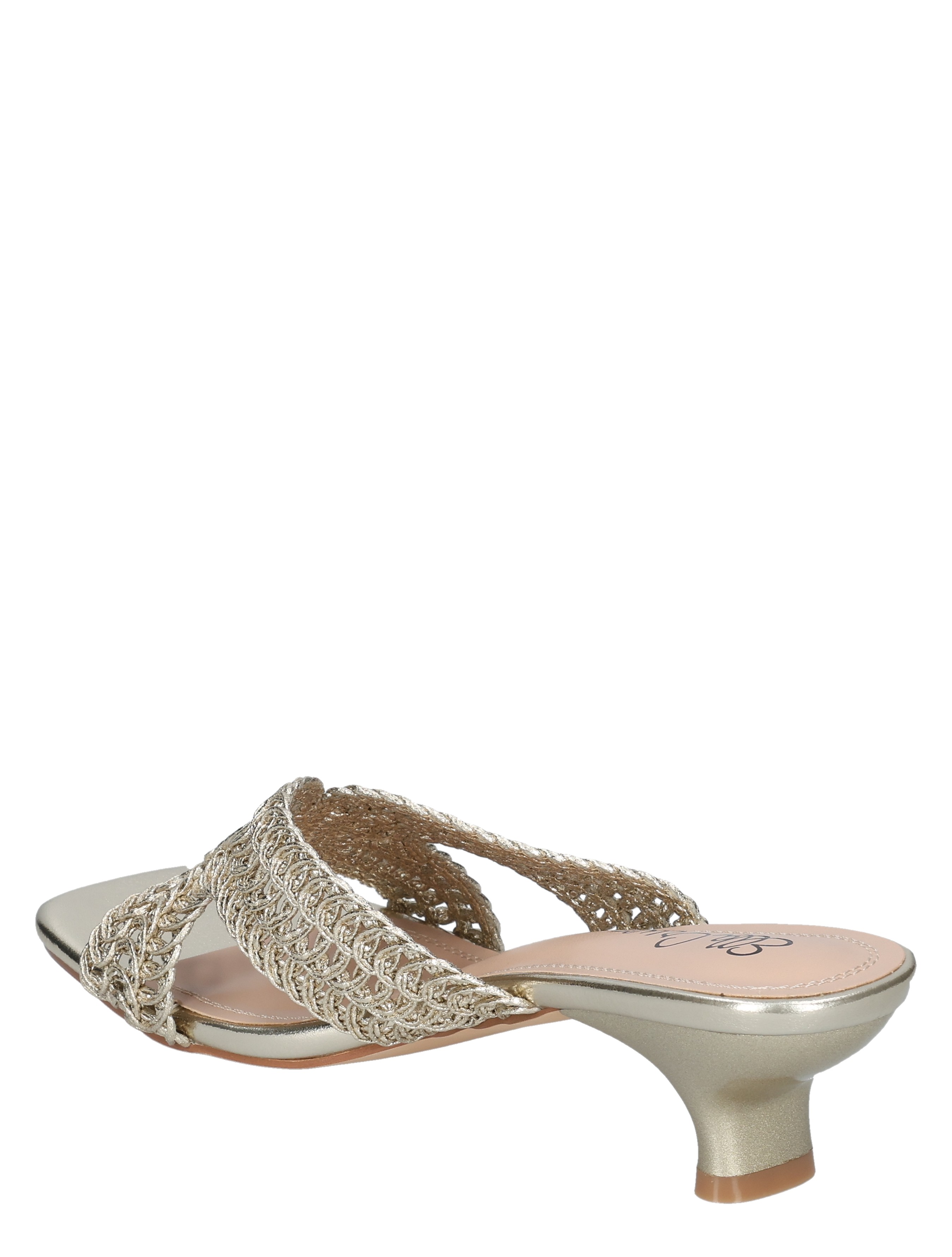 sandalen, dames, crisscross band, zilveren kleur, houten hak