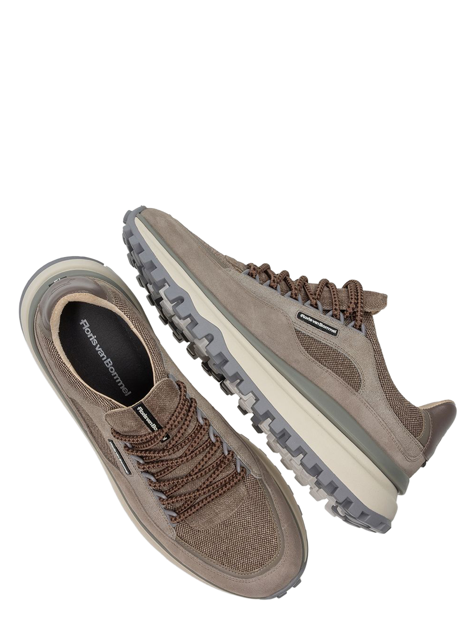 Floris van Bommel - De Gripper 10248 03.09 Brown G+Wijdte - Heren - Lage Sneakers - Sneakers - 51443_22_3