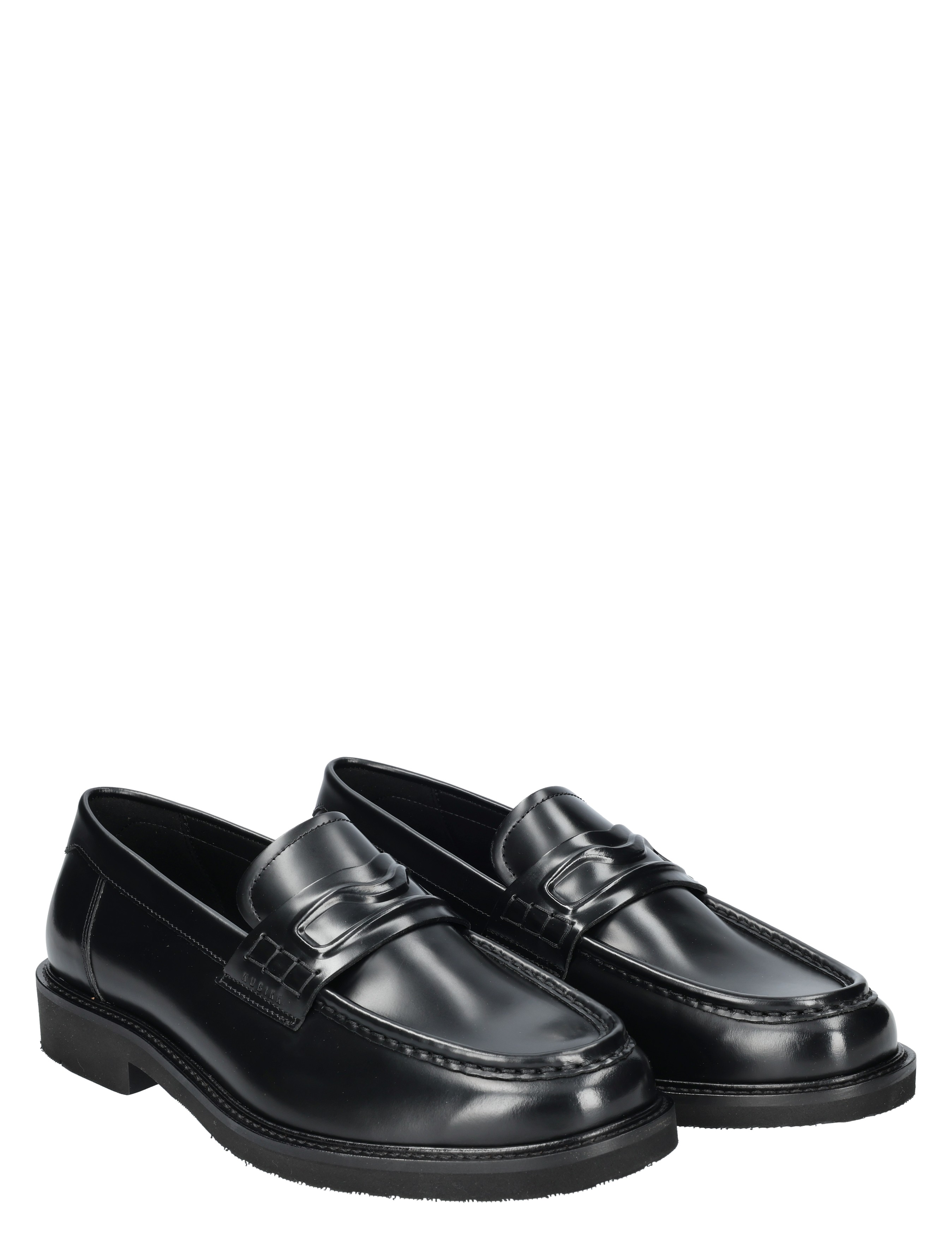 laarzen, loafer, black, leder, slip-on