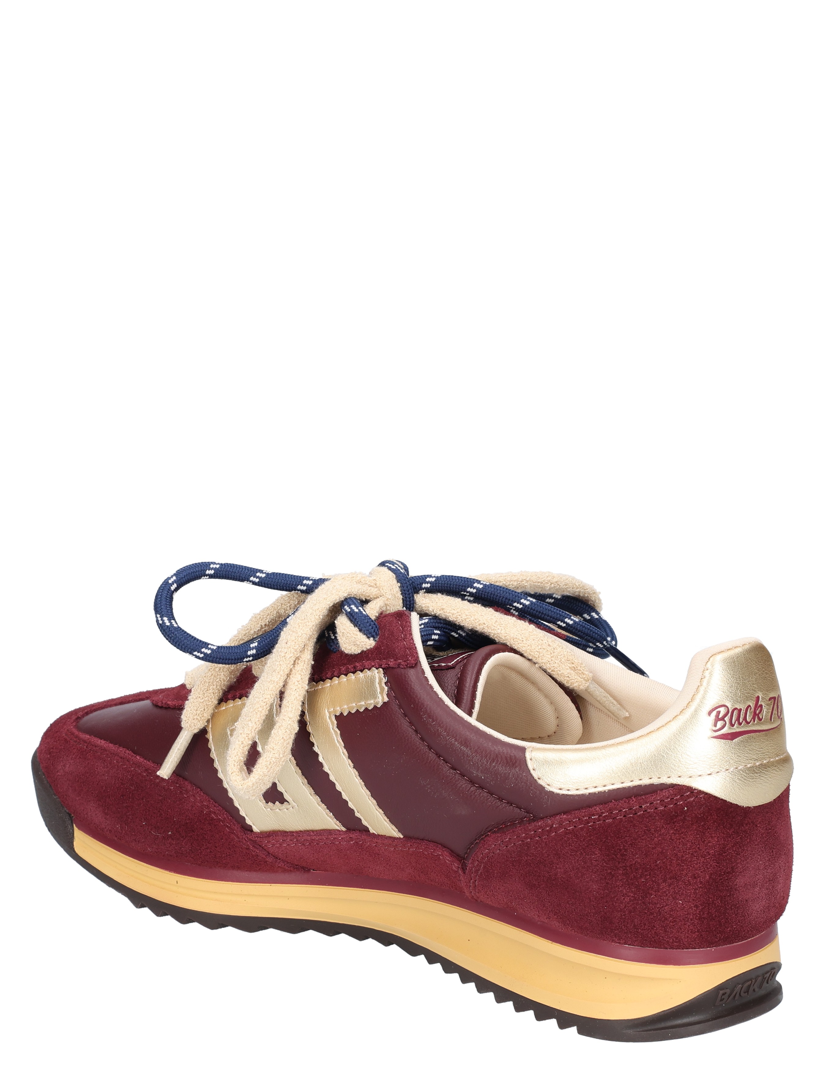 sneaker, maroon, suede, veters, zool