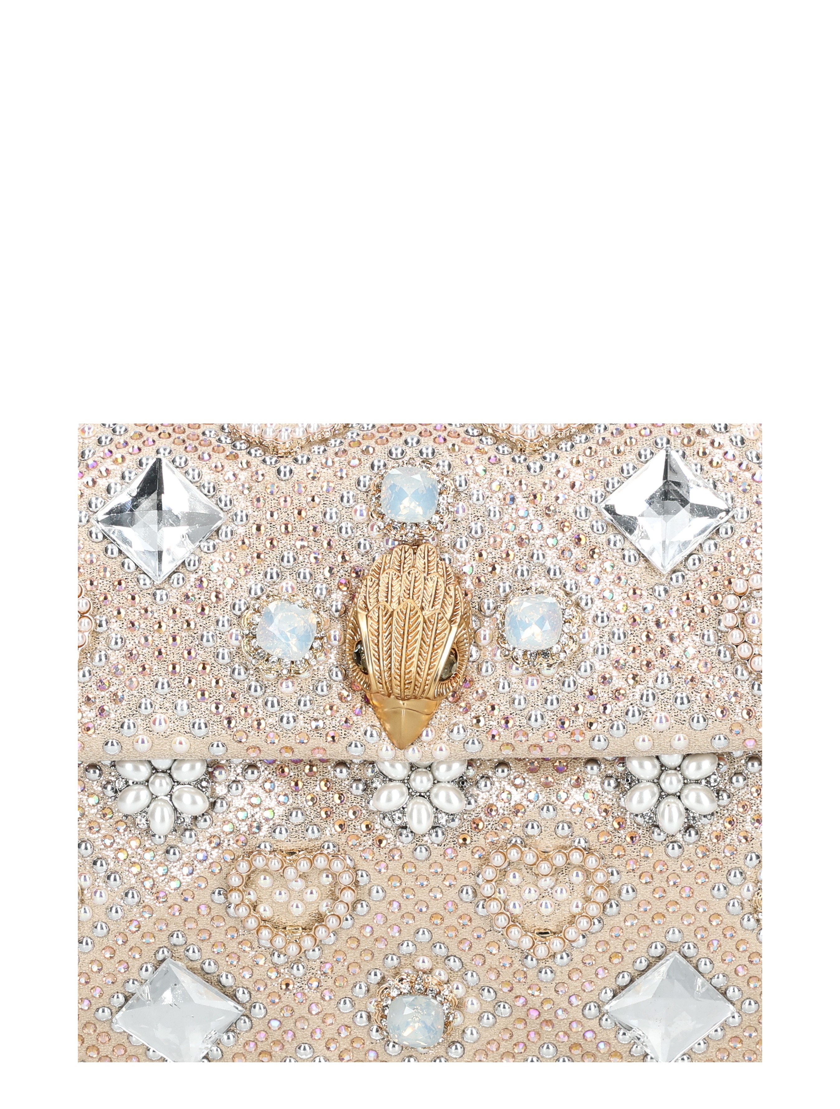 Kurt Geiger - Medium Kensington Jewel Bag Champagne - Dames - Schoudertassen - 49582_53_4