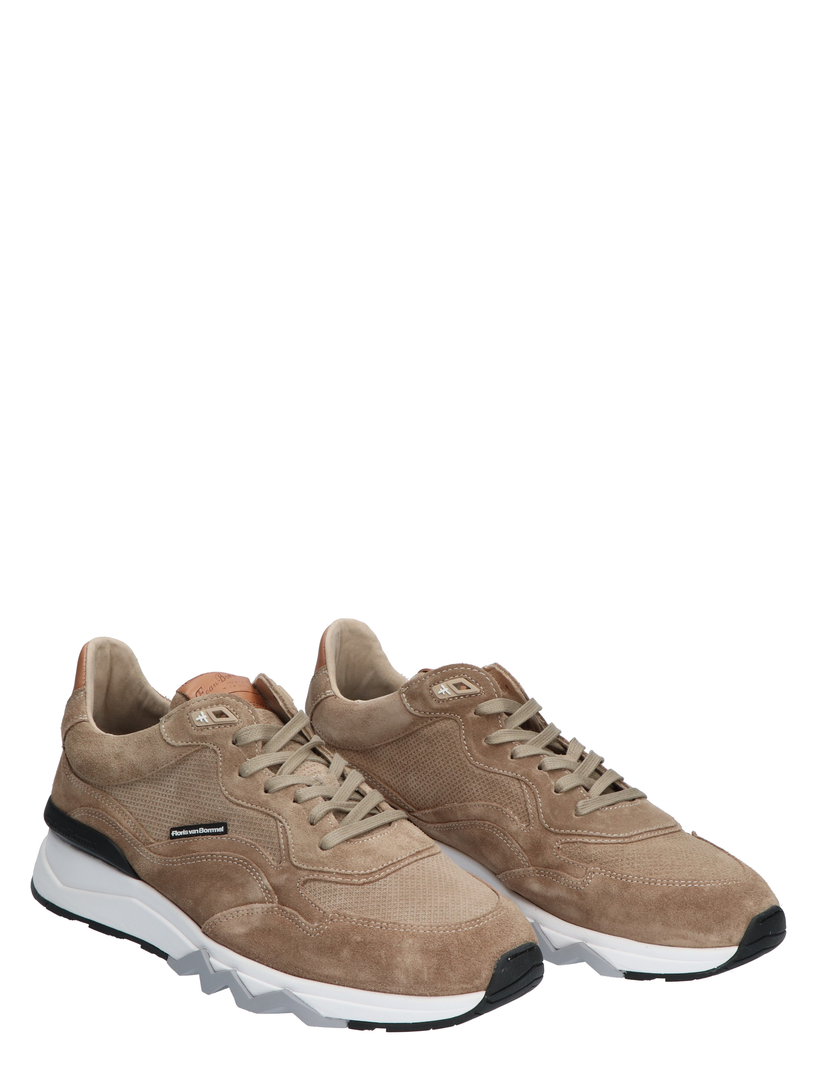 Floris van Bommel - De Zager 02.23 Light Brown G+ Wijdte - Heren - Lage Sneakers - Sneakers - 41322_22_5