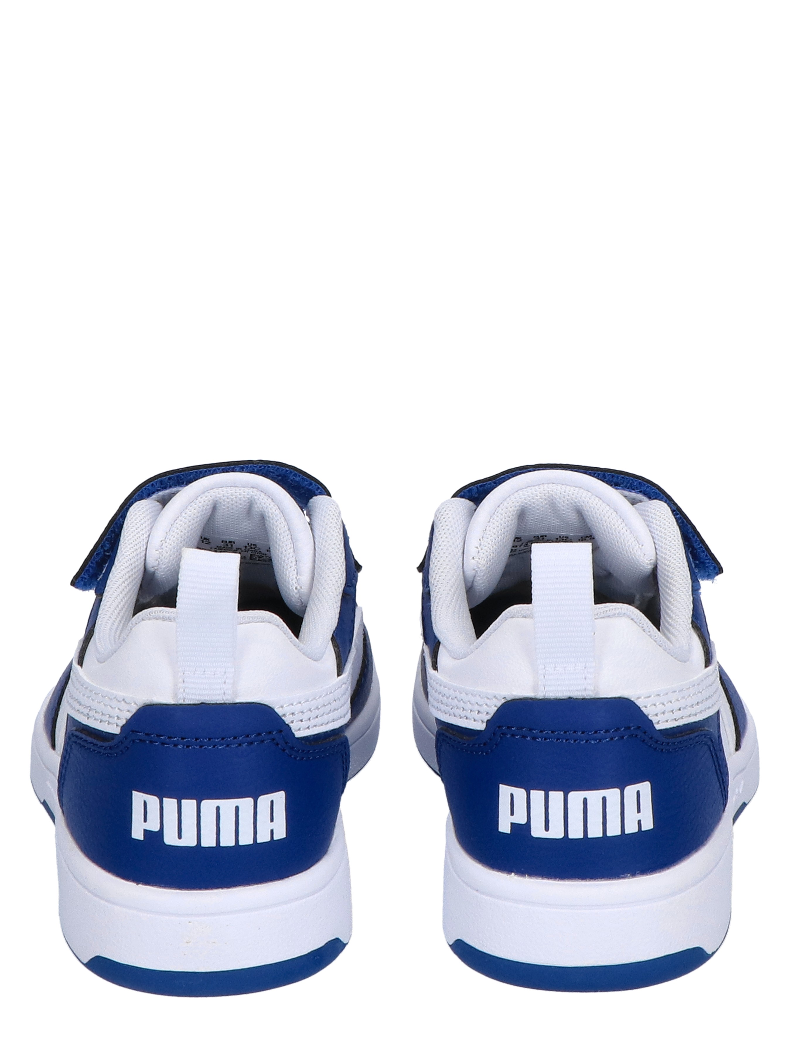 Puma - Rebound V6 Low Basket Velcro Royal White - Meisjes - Jongens - Sneakers - Lage Sneakers - Lage Sneakers - Sneakers - Klittenbandschoenen - Klittenbandschoenen - 46452_83_6