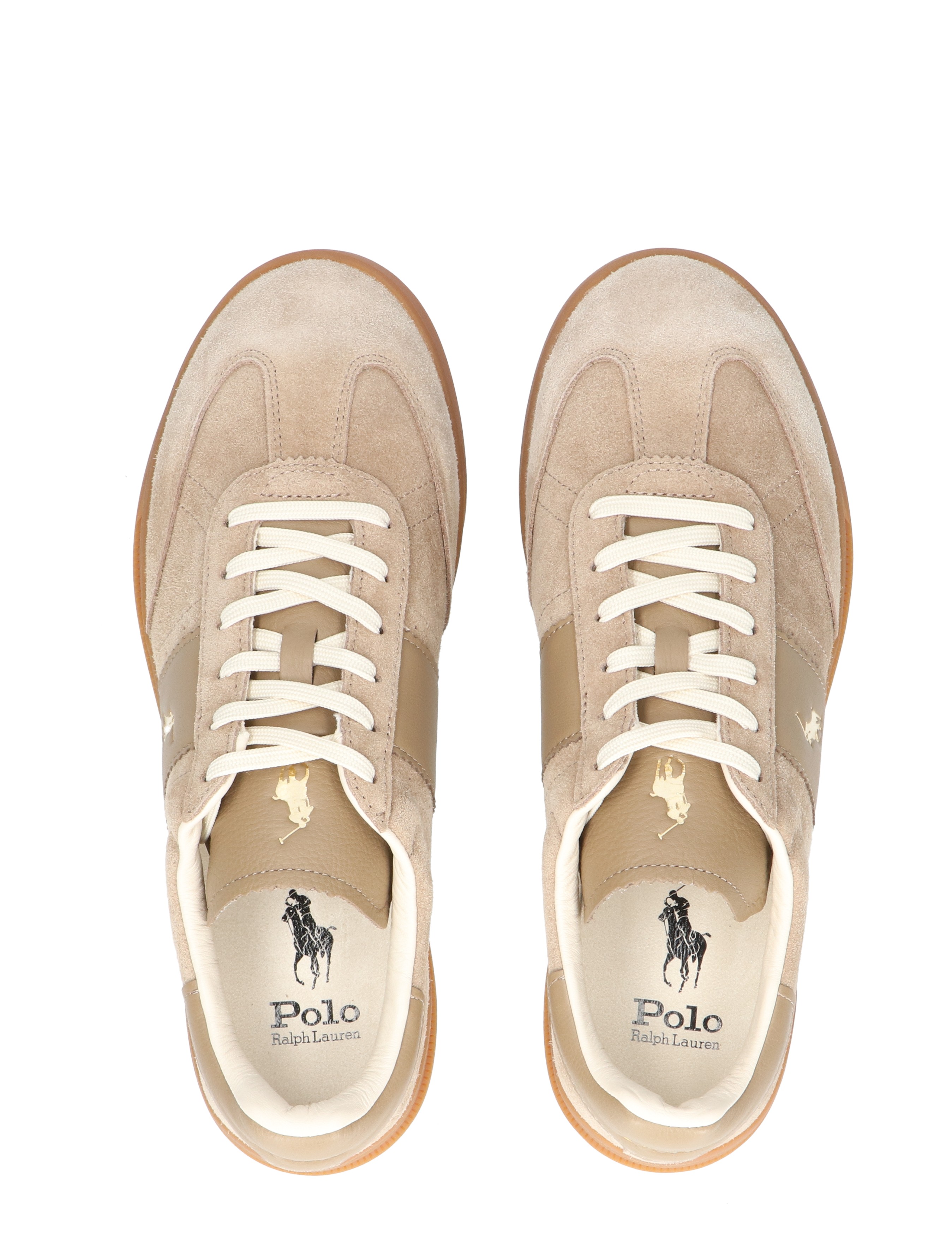 Polo Ralph Lauren - Heritage Aera Suede Sneaker 002 Dirty Buck - Heren - Lage Sneakers - Sneakers - 48414_77_7