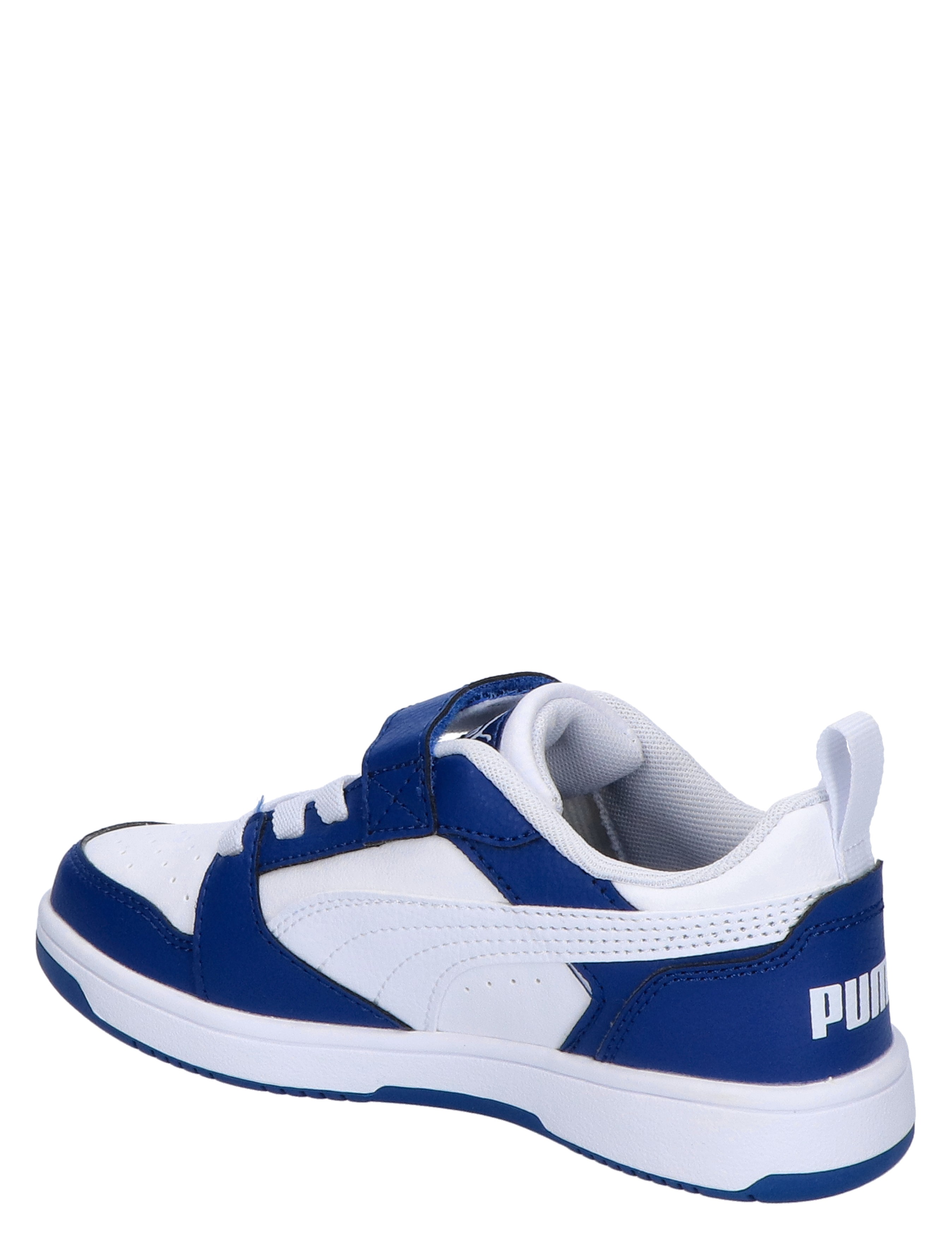 Puma - Rebound V6 Low Basket Velcro Royal White - Meisjes - Jongens - Sneakers - Lage Sneakers - Lage Sneakers - Sneakers - Klittenbandschoenen - Klittenbandschoenen - 46452_83_4