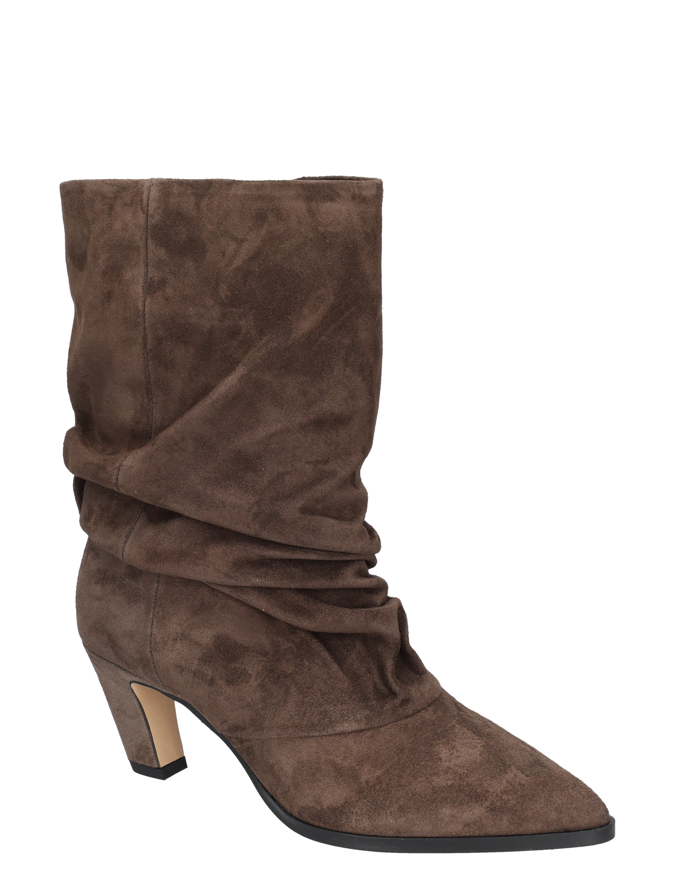 iet, bruin, suède, laars, hiel