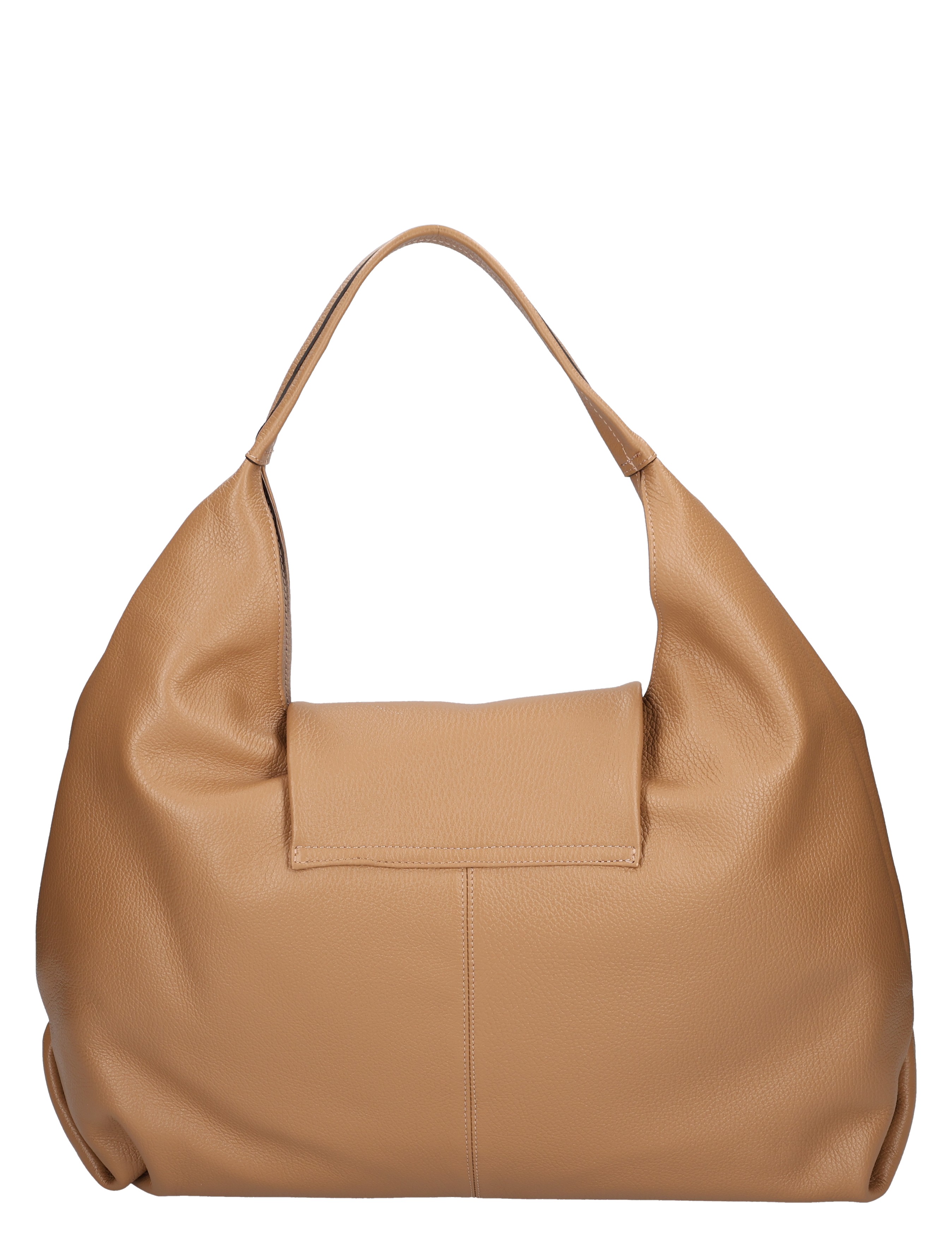 tassen, handtas, leren, camel, schoudertas