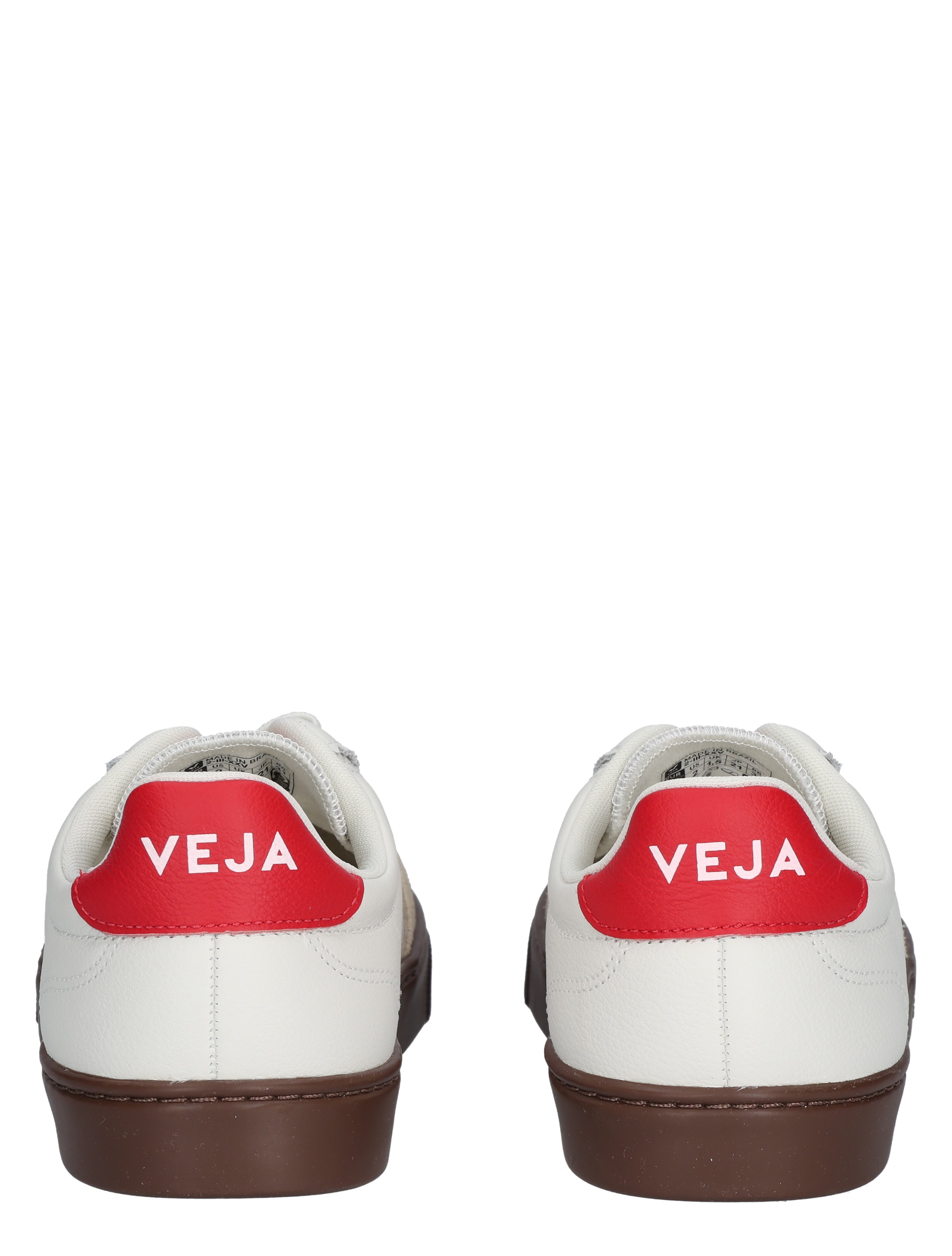 Veja - Small Volley Kids Leather SI2021012C White Pekin Bark - Meisjes - Lage Sneakers - Sneakers - 48211_84_6