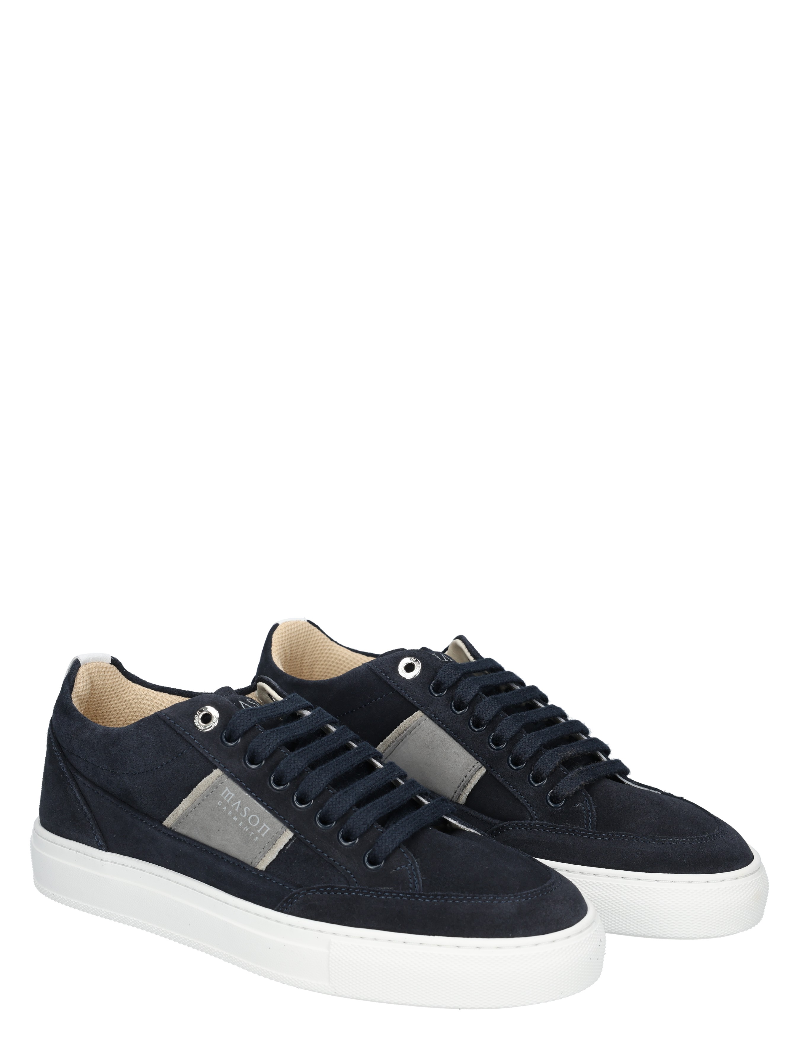 sneakers, donkerblauw, canvas, neusbeslag, wittezolen