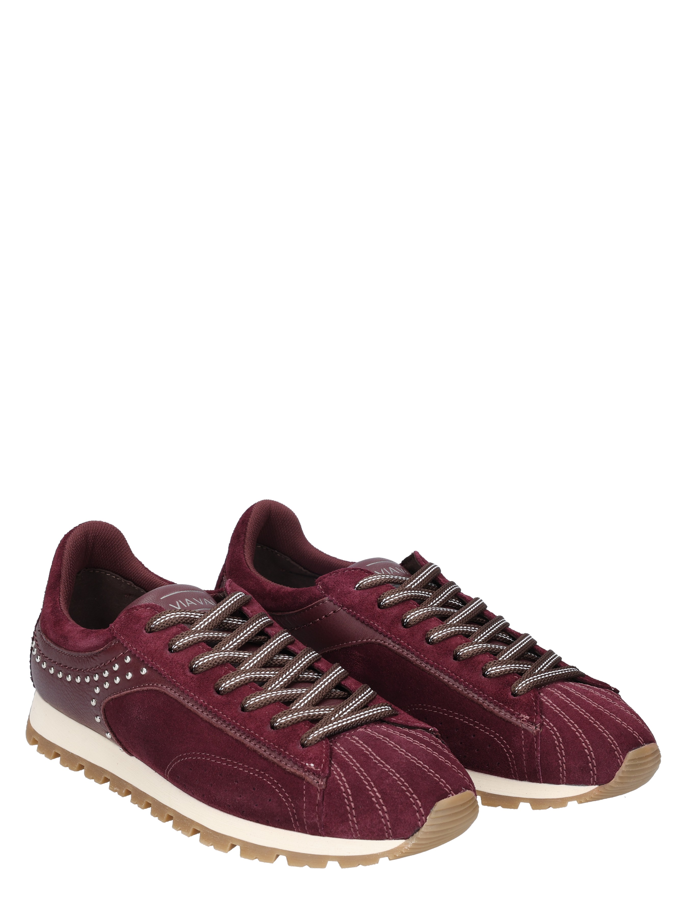 sneakers, lila kleur, suède, veter, casual schoen