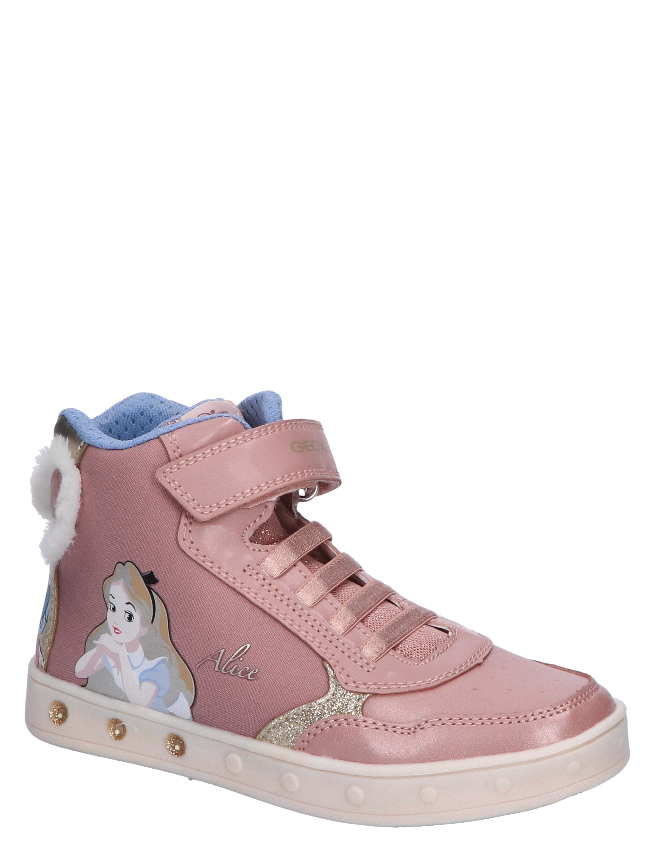Geox - J468WG Rose Platinum - Meisjes - Sneakers - Hoge Sneakers - Klittenbandschoenen - 45416_48_3