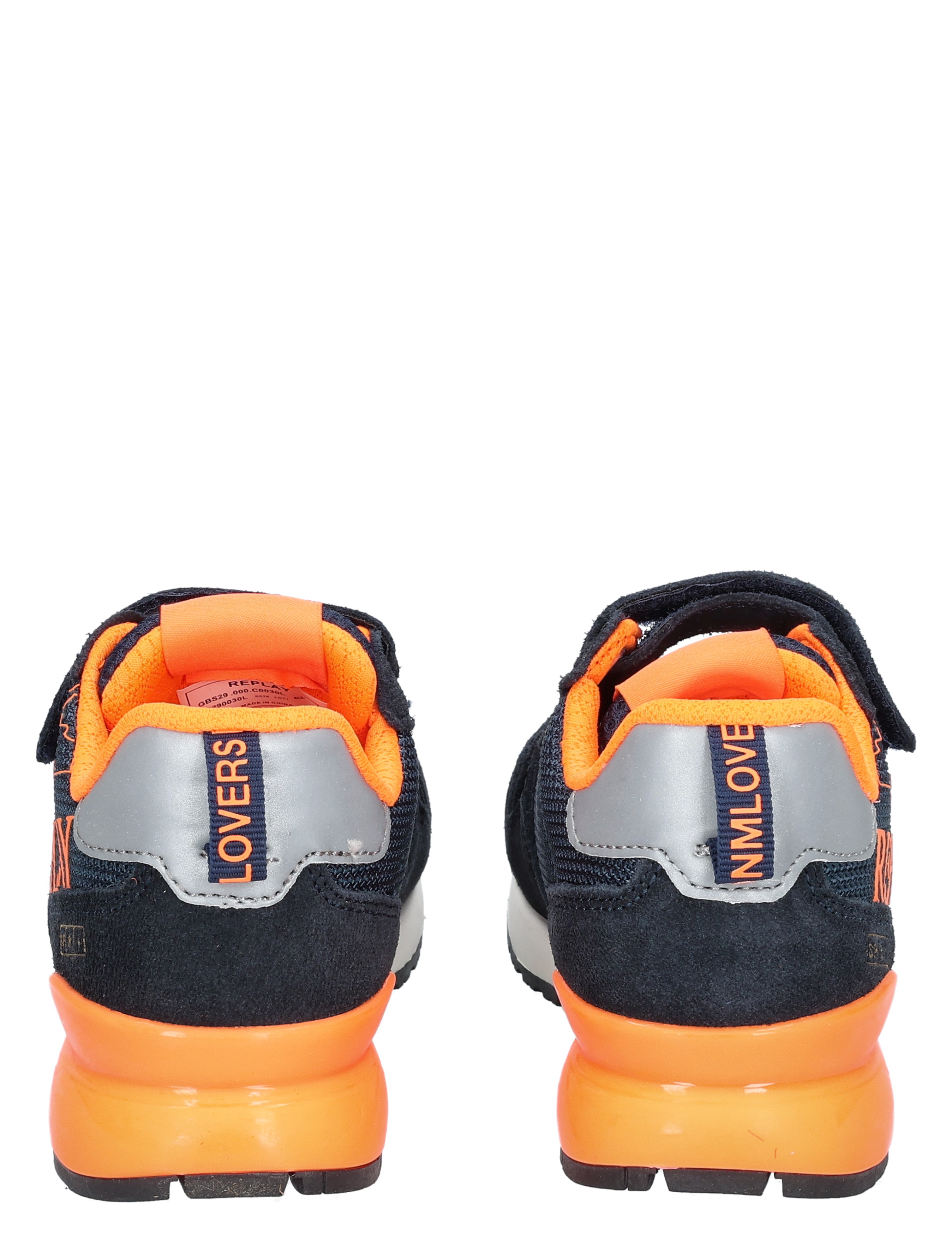 Replay - Shoot 14 JS290030L 3452 Navy Fluo Orang - Sneakers - Lage Sneakers - Jongens - 49844_33_6