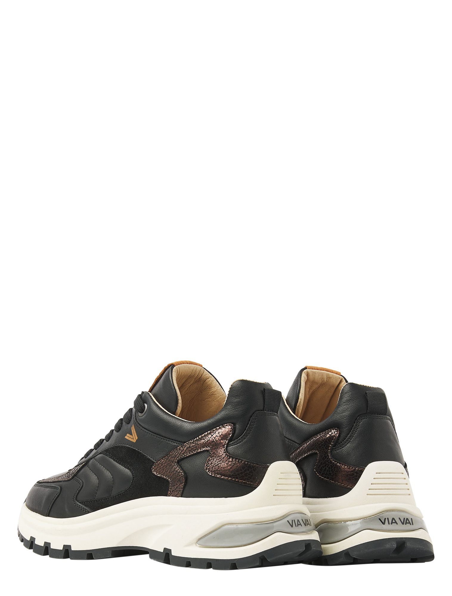 VIA VAI - Liz Leighton 62317 01-900 Black - Sneakers - Dames - Lage Sneakers - 50069_11_3