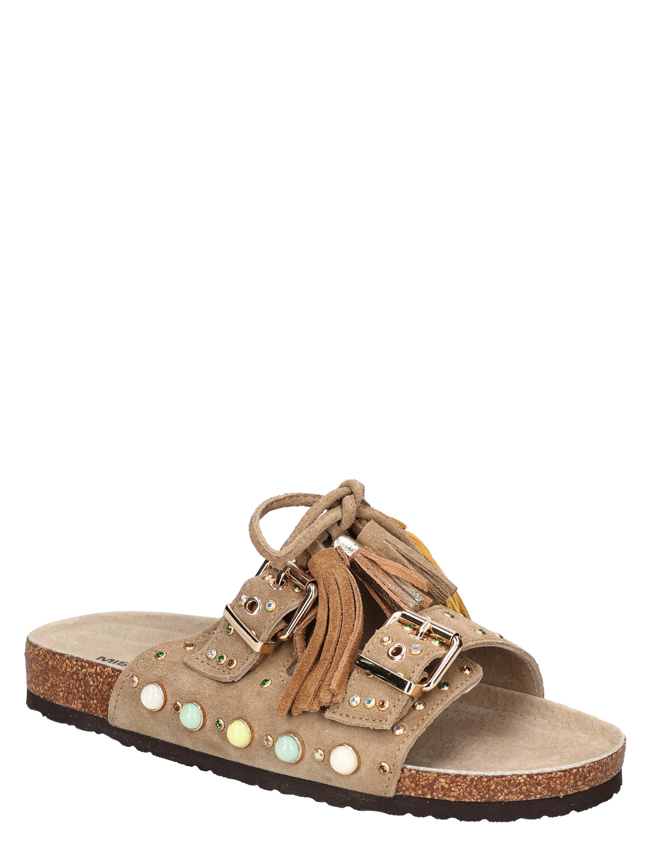 Miss Behave - Zelue Light Brown Suede - Dames - Muiltjes - 50868_77_4