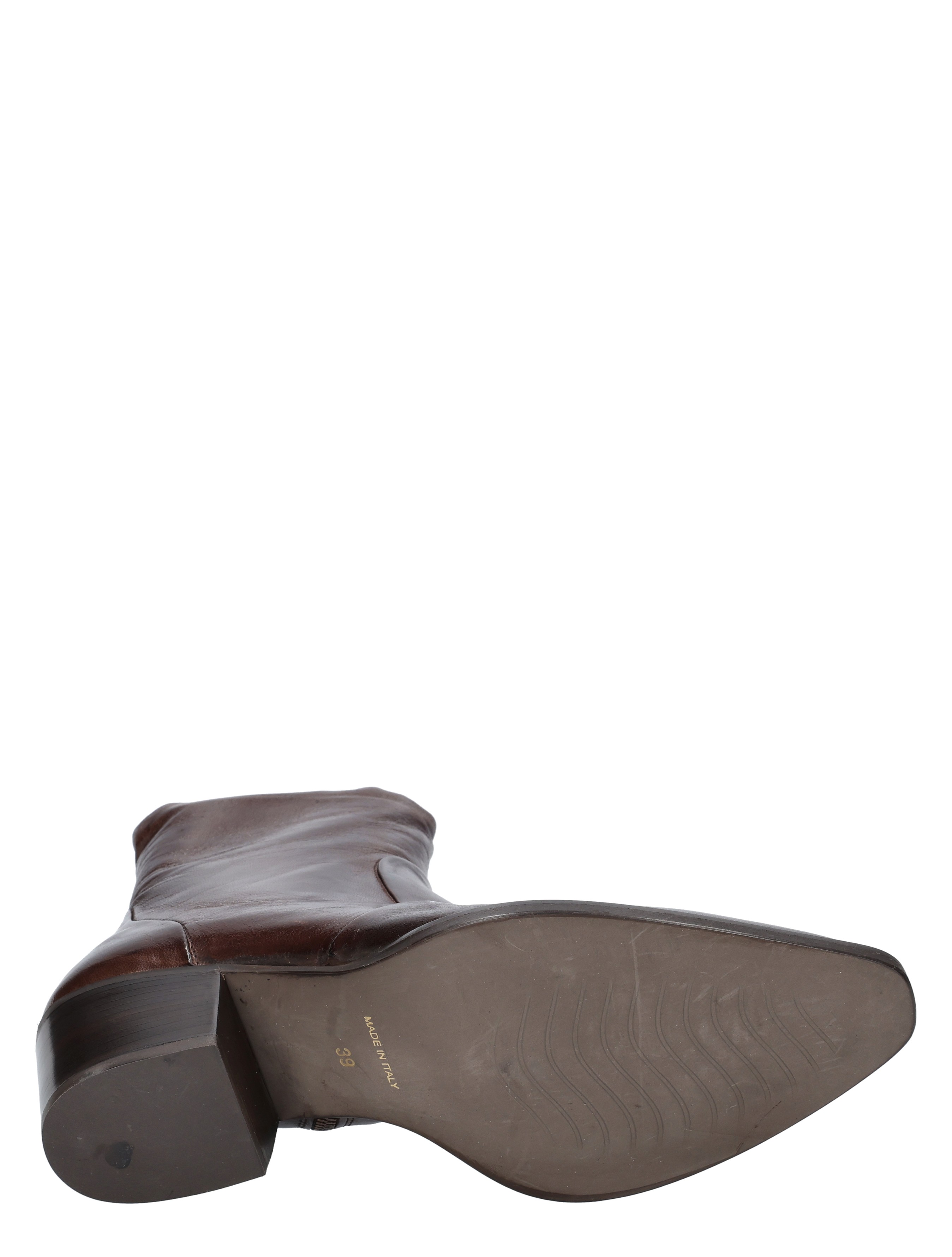 laars, boots, leder, bruine kleur, hak
