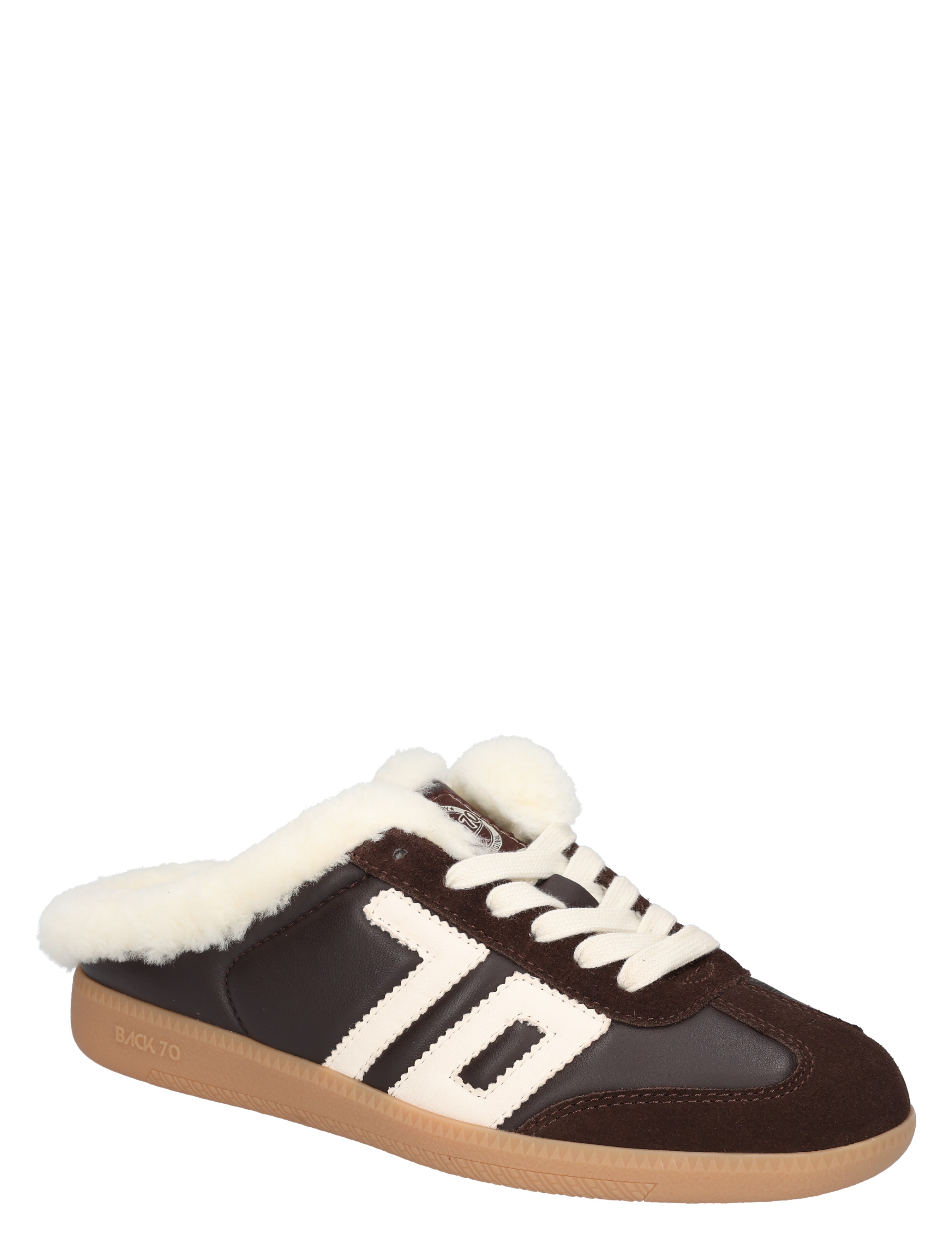sneaker, laarsjes, wool lining, donkerbruin, gum sole