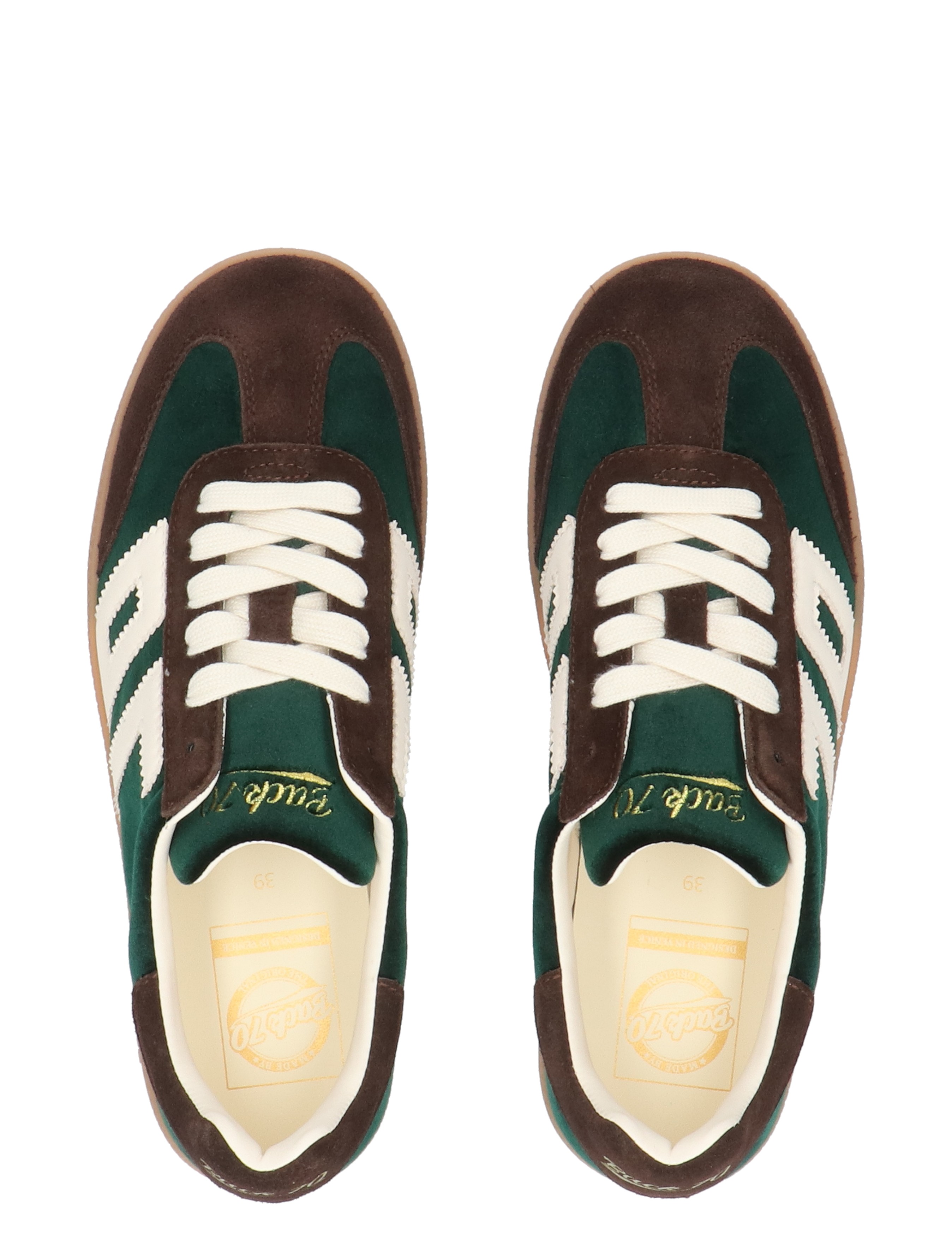 sneaker, lows, bruine, groene, sportschoen