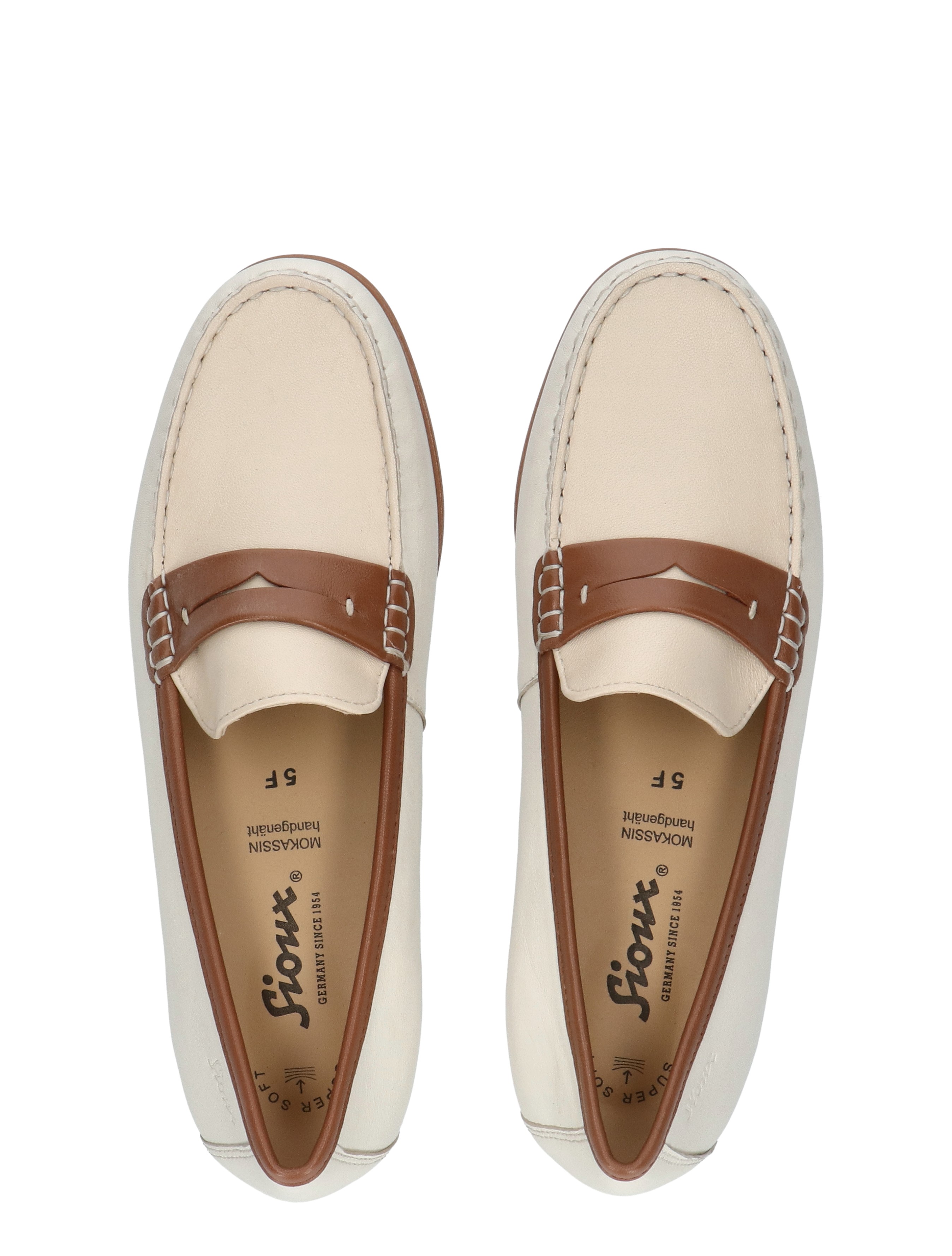 Sioux - Rosikena-700 Ivory F-Wijdte - Dames - Loafers - 50894_72_7