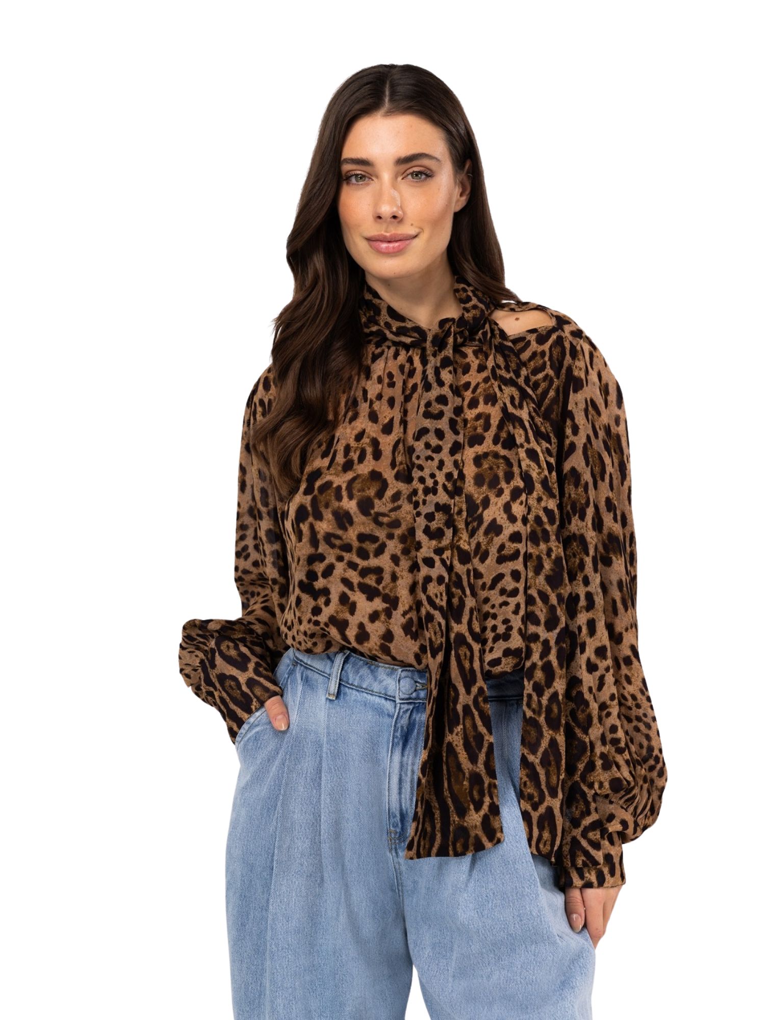 Ibana - Trixie 302540074 Leopard - Dames - Blouses - 48004_21_4