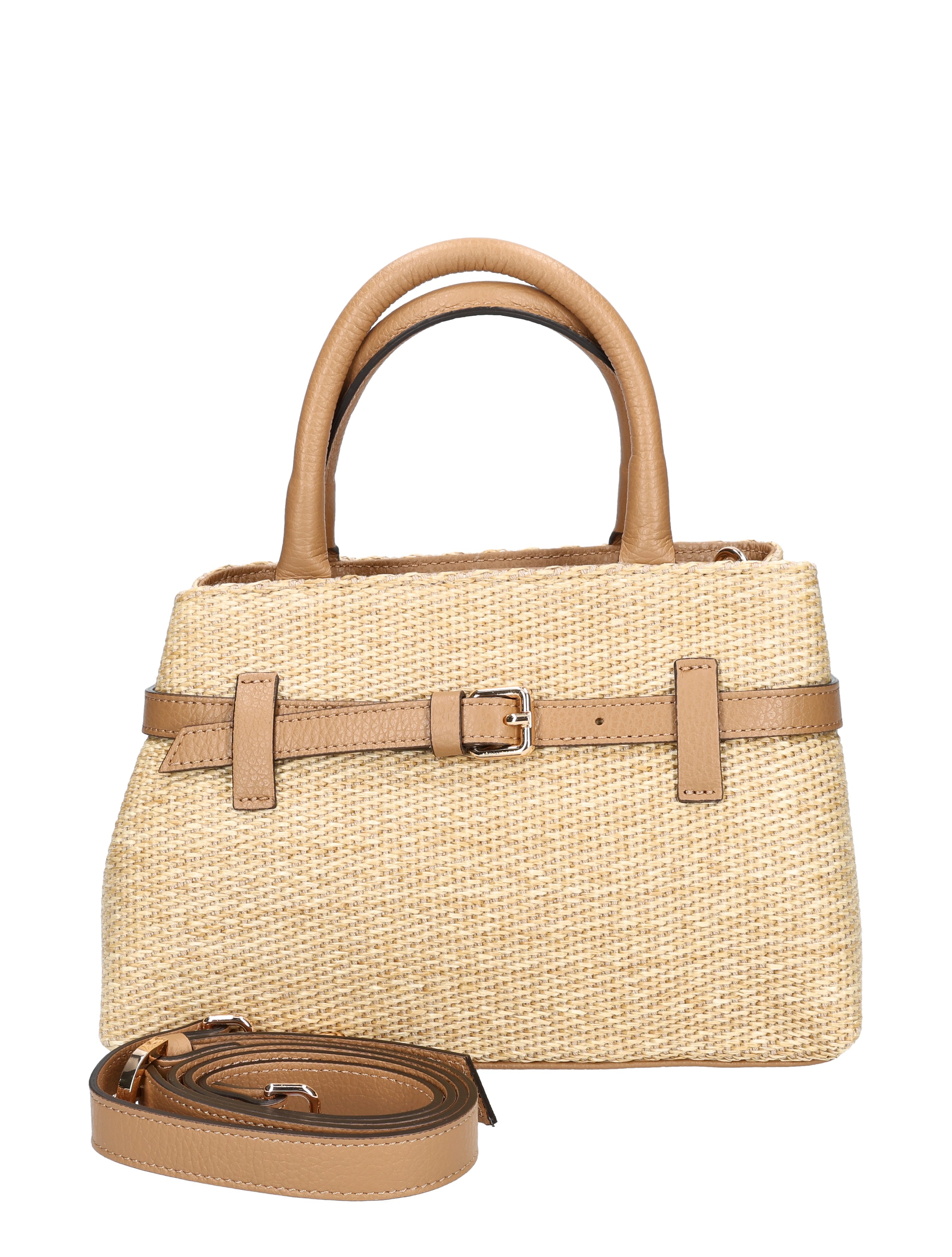 Carol J - 273 Paglia Dollaro Natural Camel - Dames - Schoudertassen - 50701_27_1