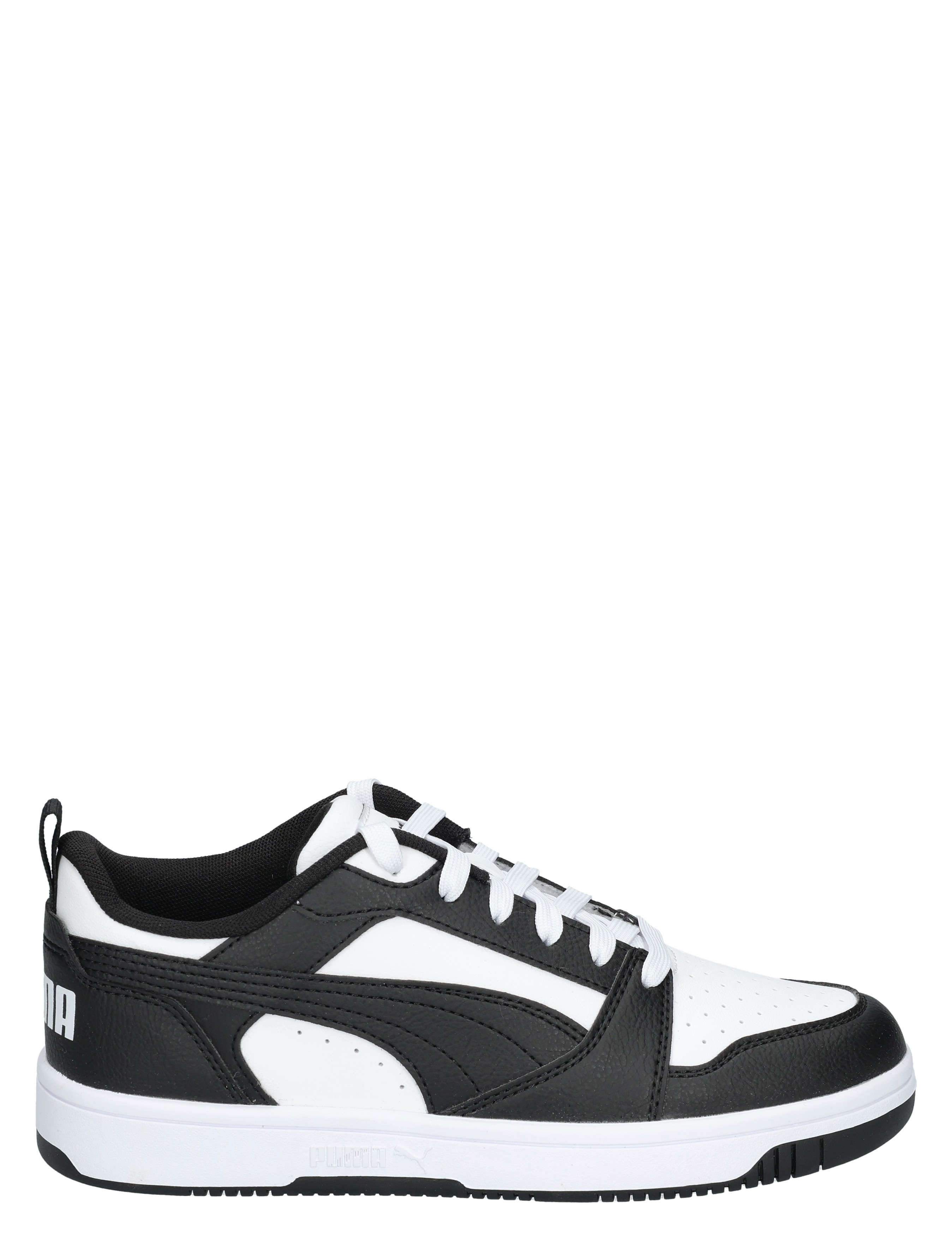 Puma - Rebound V6 Low Junior White Black - Meisjes - Sneakers - Lage Sneakers - Lage Sneakers - Jongens - Sneakers - 49709_81_1