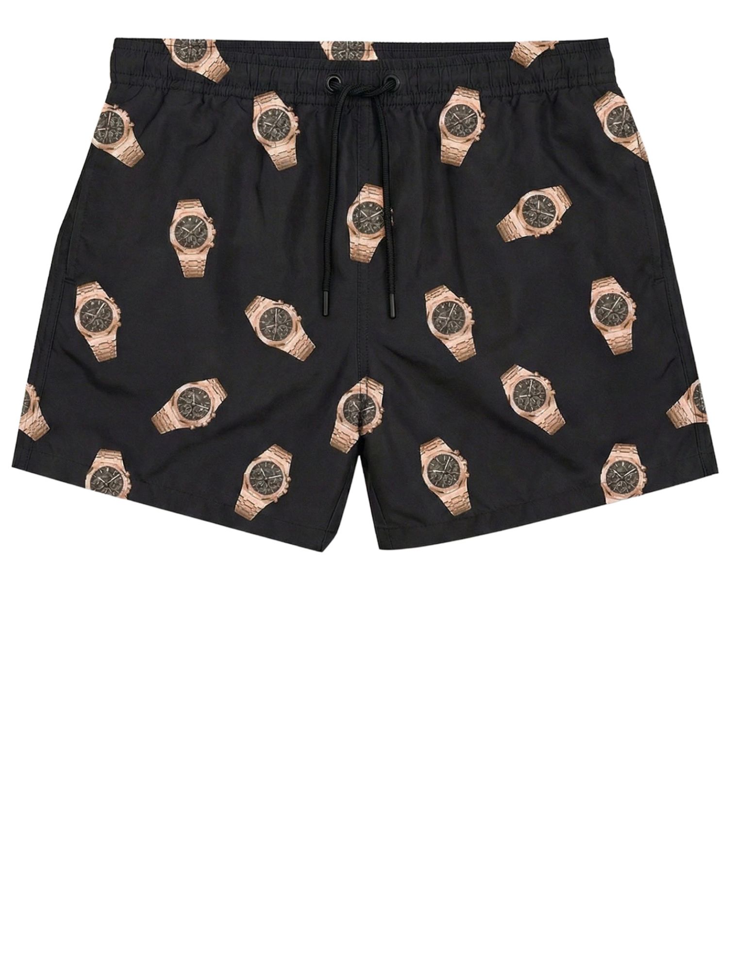 Baron Filou - Swim Shorts All Over Watches Allover Watches Navy Blue - Heren - Broeken & Shorts - 50617_33_1