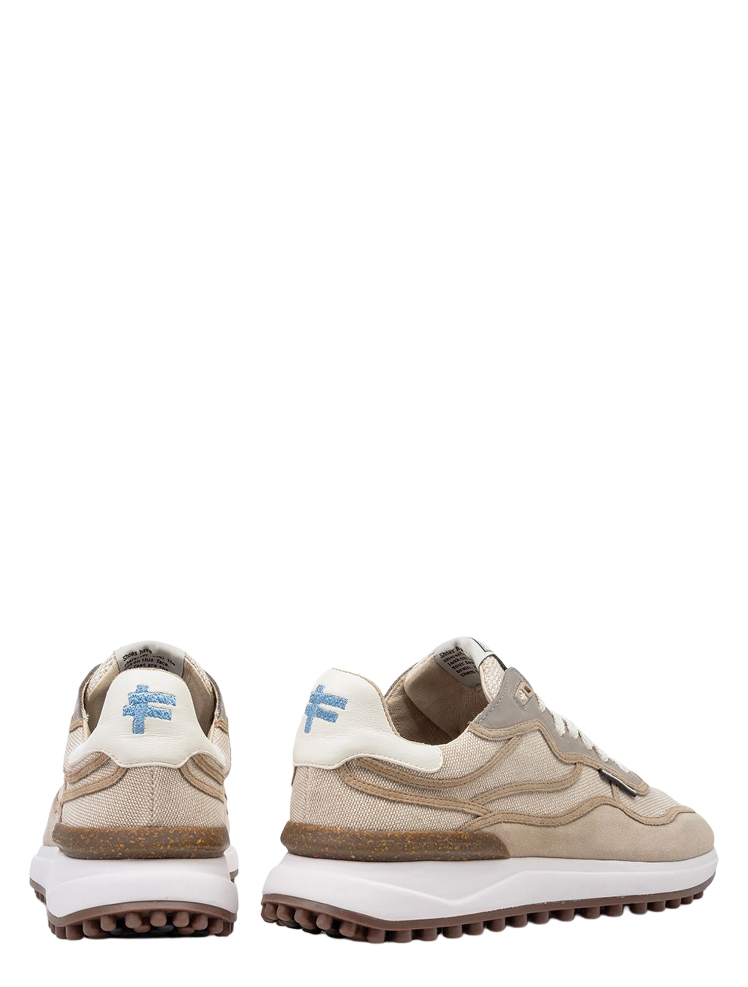 Floris van Bommel - Noppi 10228 45.00 Naturel G+Wijdte - Heren - Lage Sneakers - Sneakers - 51434_77_4