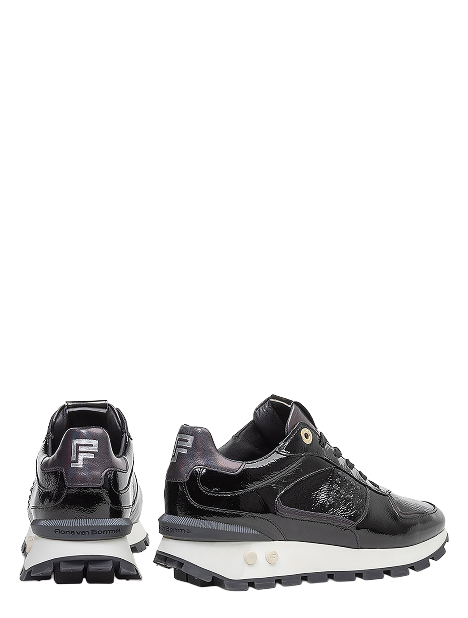 Floris van Bommel - Blokki SFW-10084 10-01 Black G-Wijdte - Sneakers - Dames - Lage Sneakers - 50088_11_2