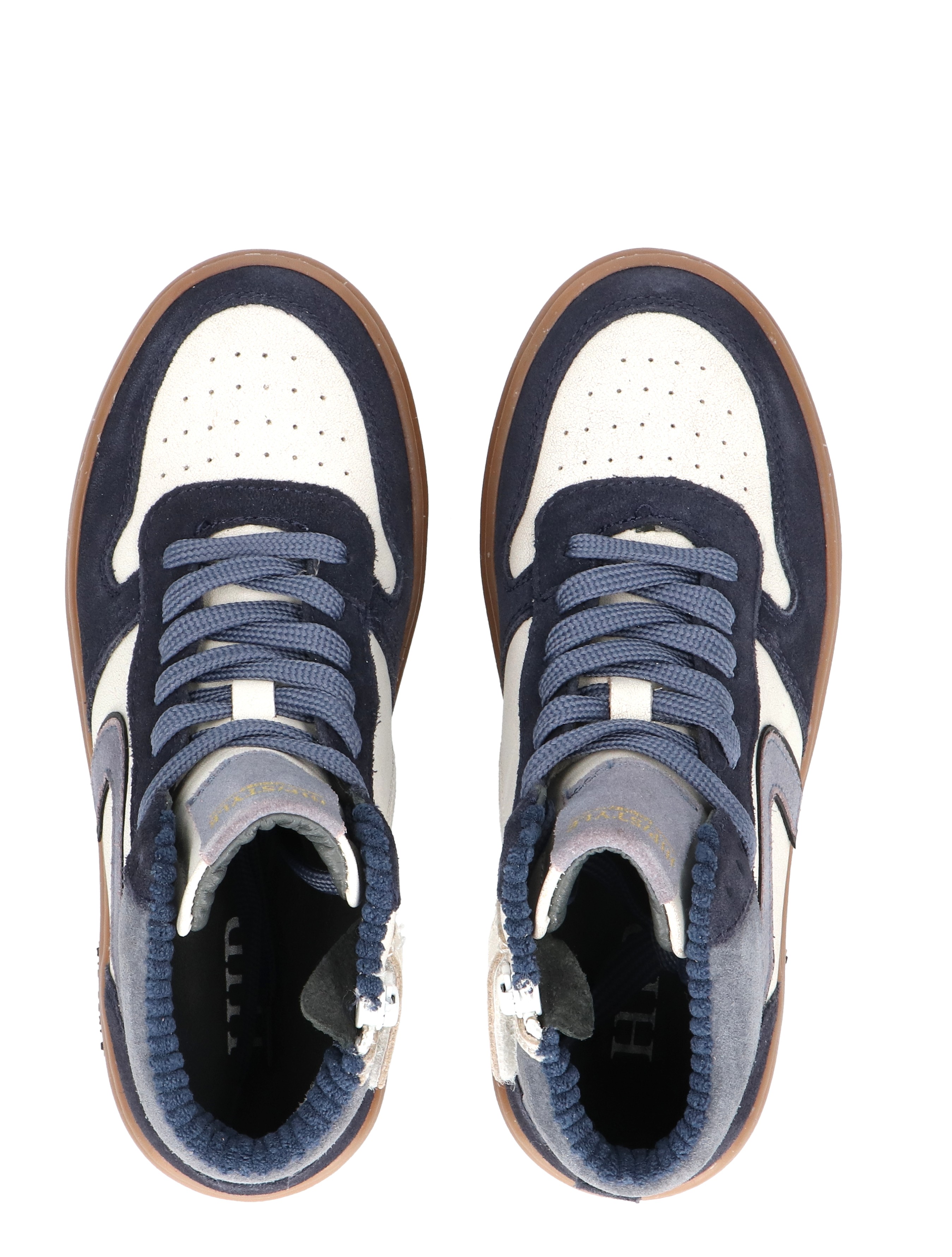 Hip - H1803 46CO Dark Blue Combi - Jongens - Sneakers - Hoge Sneakers - 49267_38_7