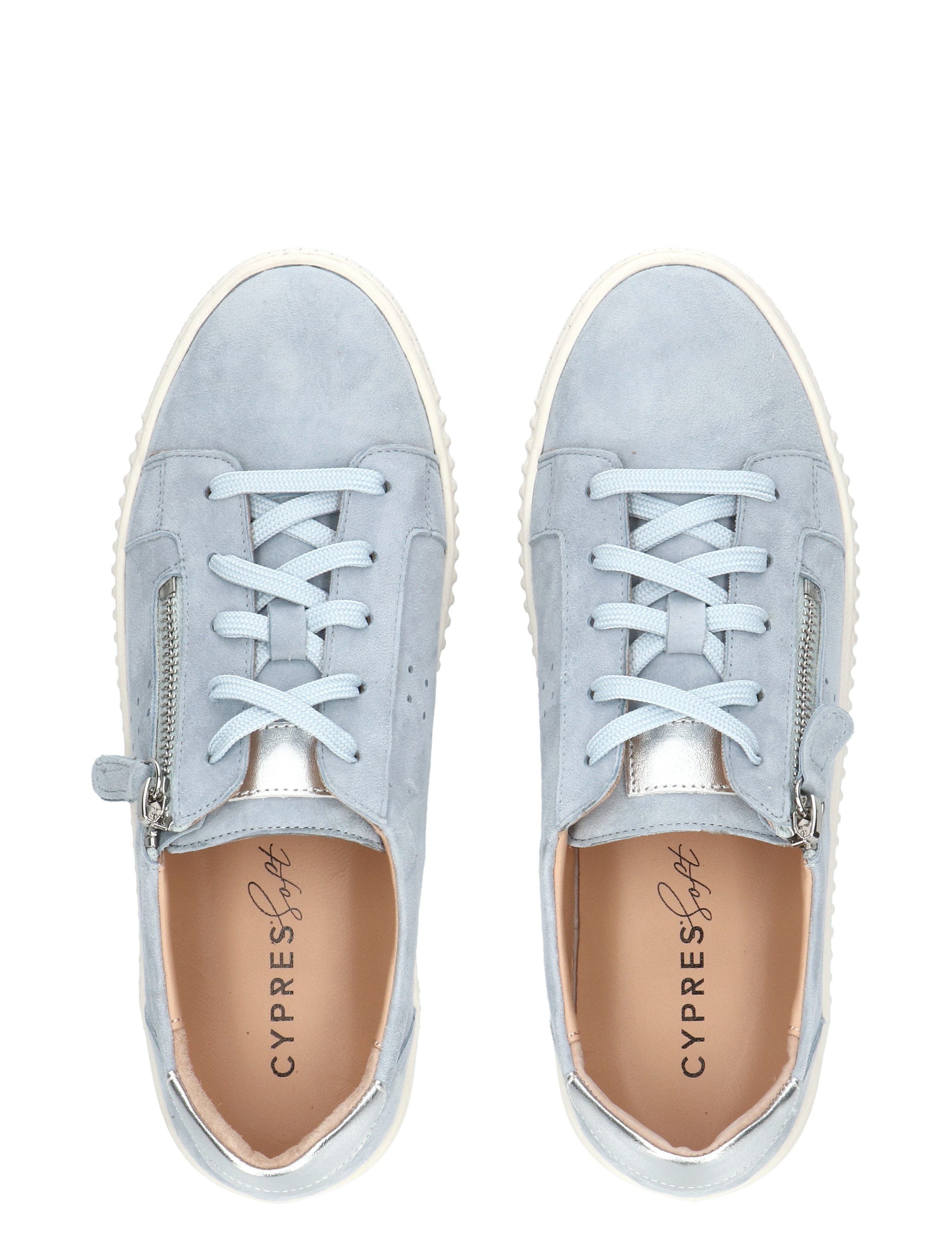 sportschoenen, l aged blauw, zijkleur, rondneus, veteren