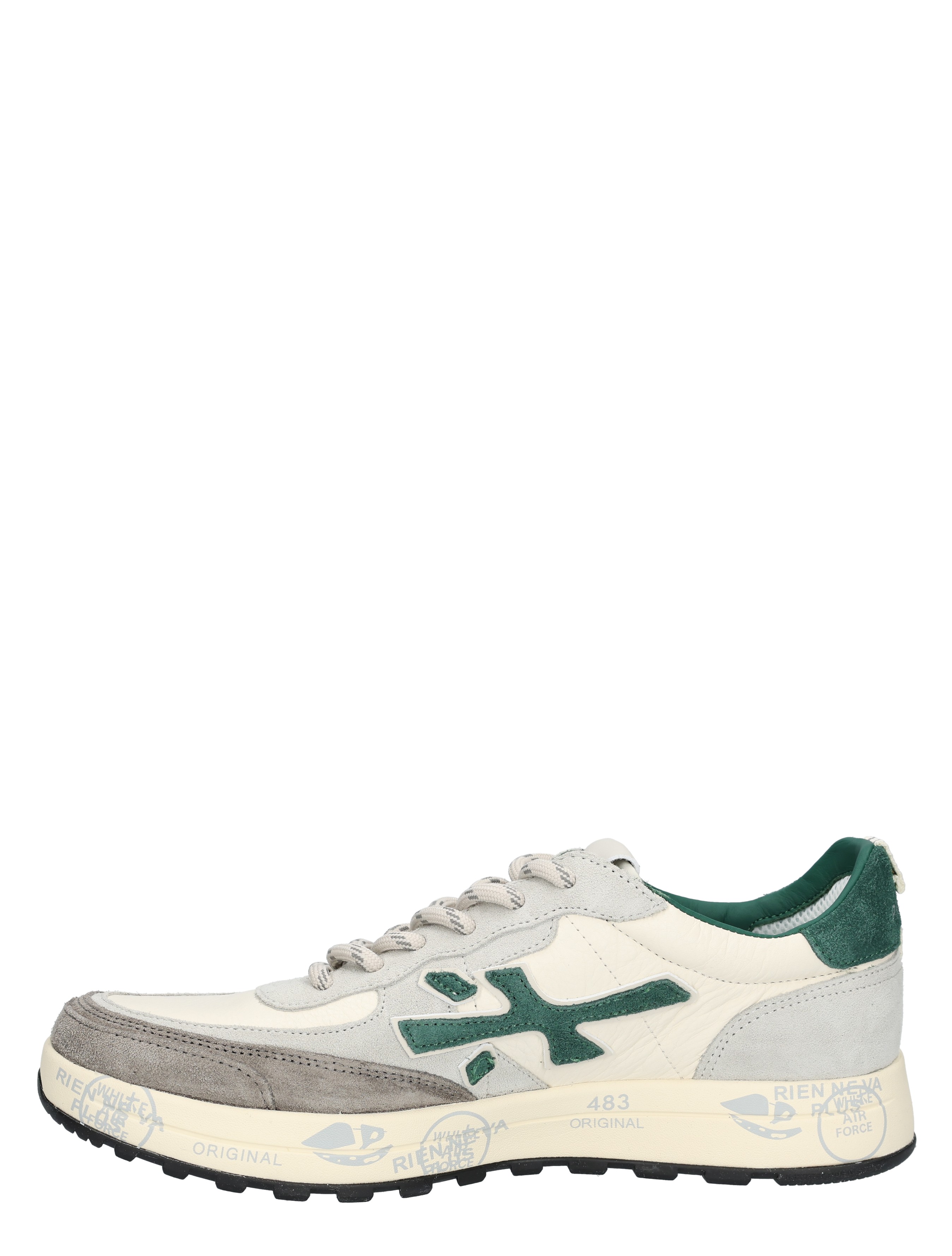 Premiata - Nous Men 7727 White Green - Heren - Lage Sneakers - Sneakers - 48272_86_2