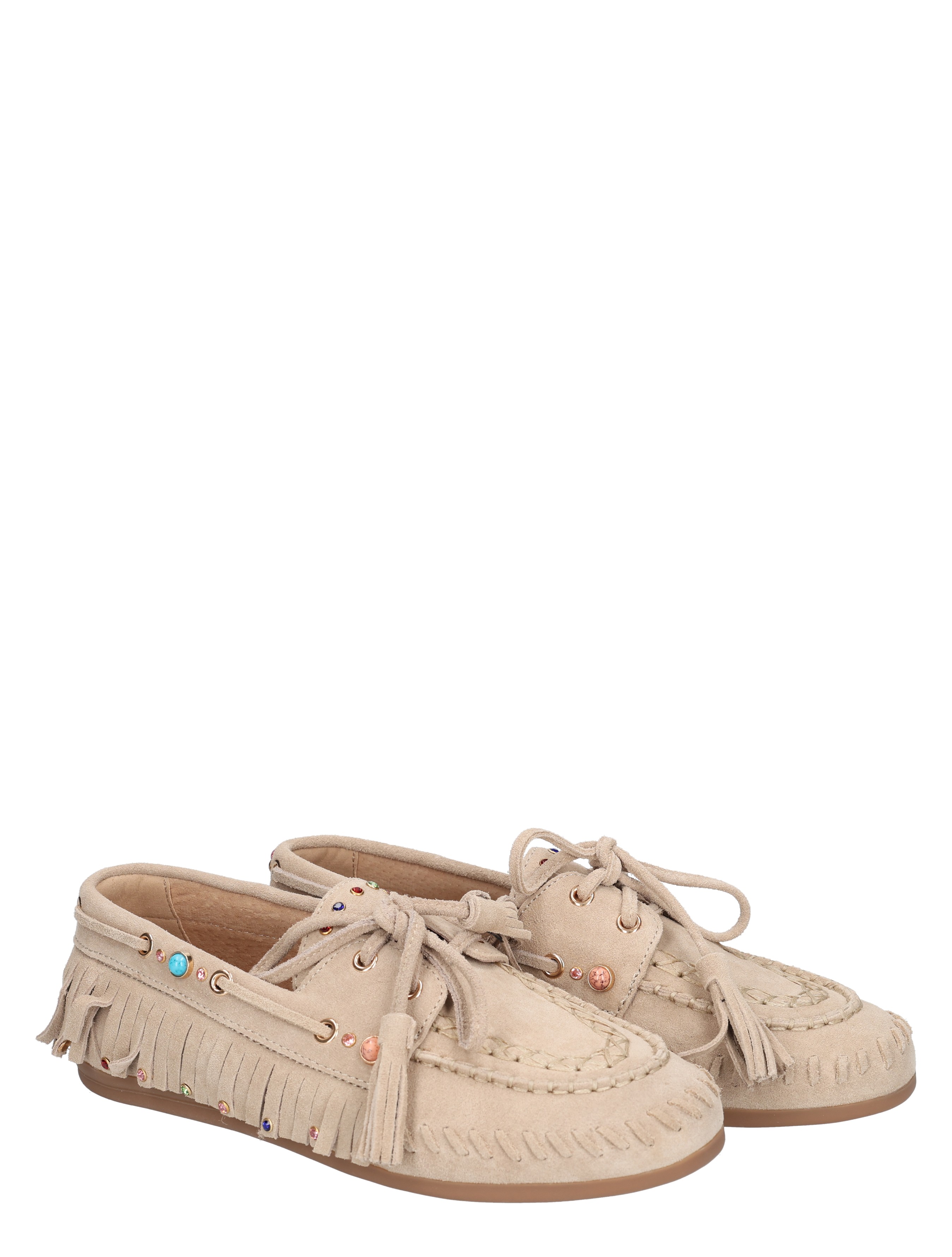 Miss Behave - 2657-11 Light Brown Suede - Dames - Veterschoenen - Casual Veterschoenen - 50869_77_5