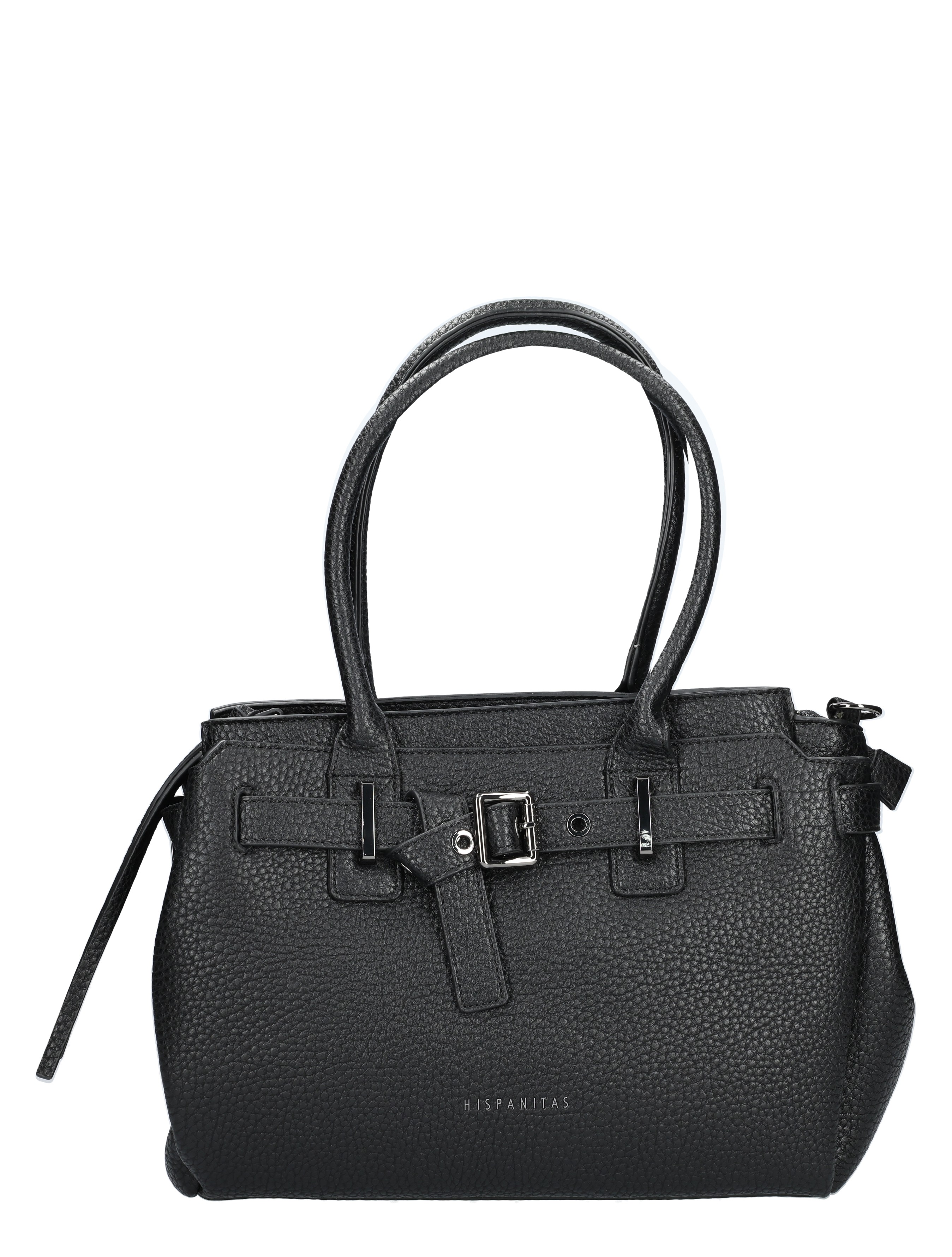 Hispanitas - BI254146 Grained Black - Dames - Schoudertassen - 48964_11_1