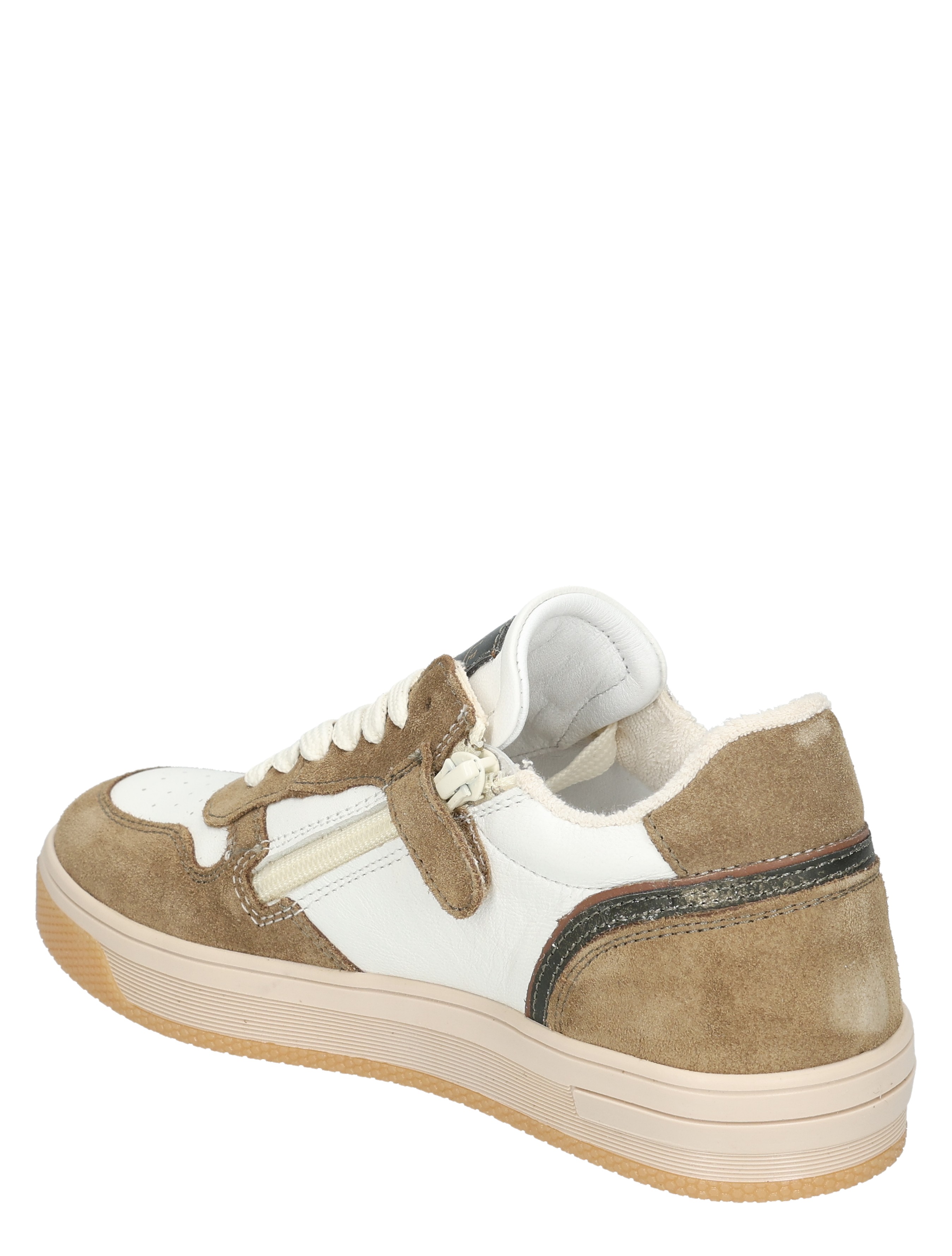 sneaker, sizes, wit-bruin, suede, zool